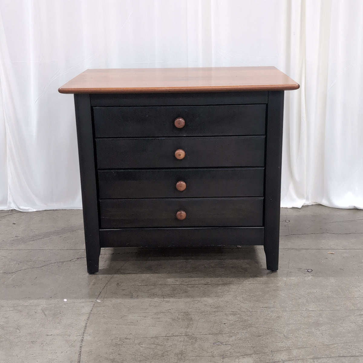 Two-Tone Four-Drawer Wood Nightstand