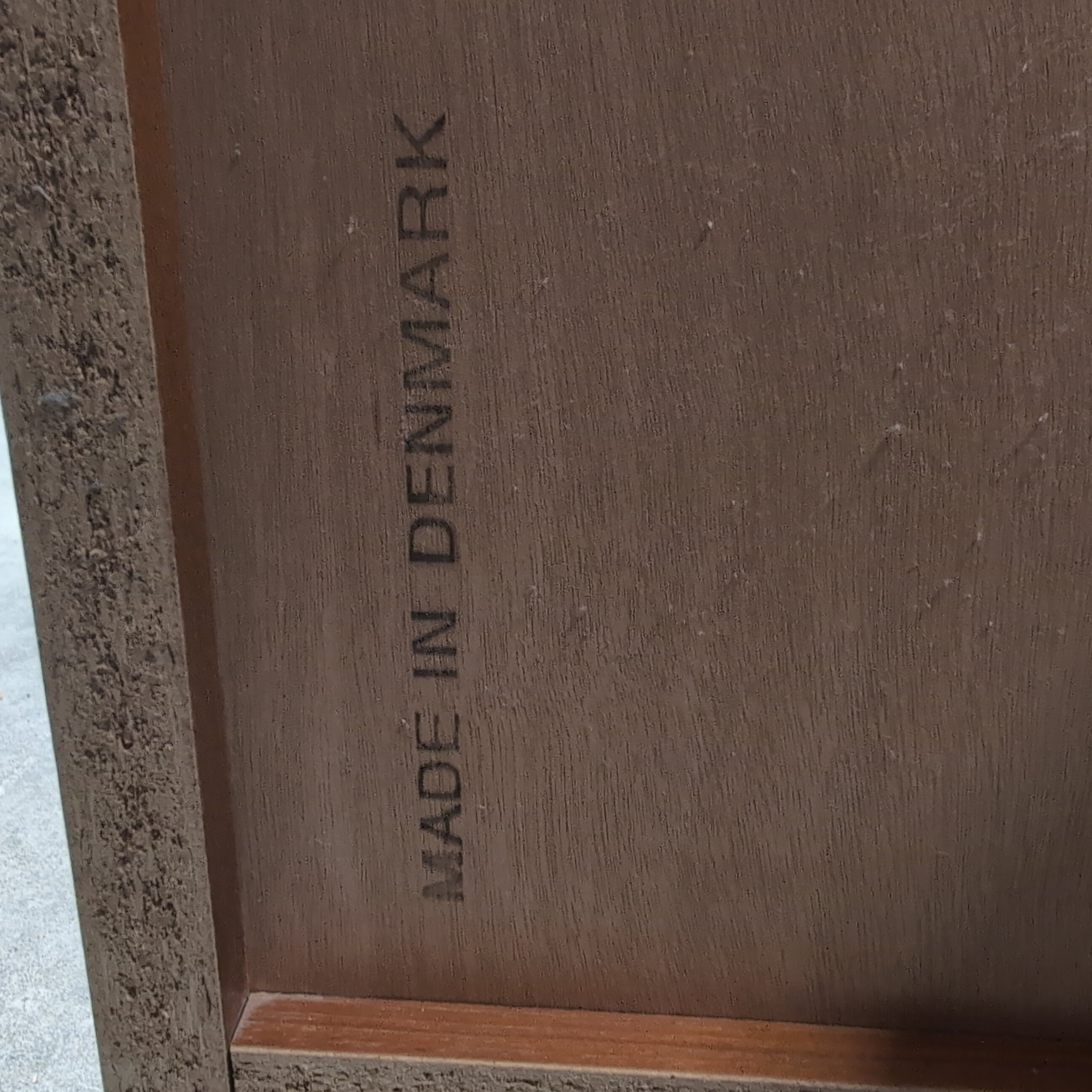 Warm Toned Mid-Century Modern Three-Shelf Bookcase