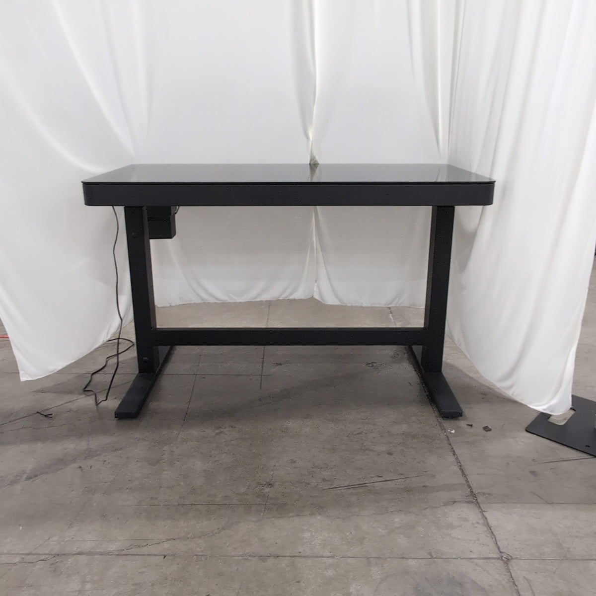 Rectangular Dark Glass Top Coffee Table