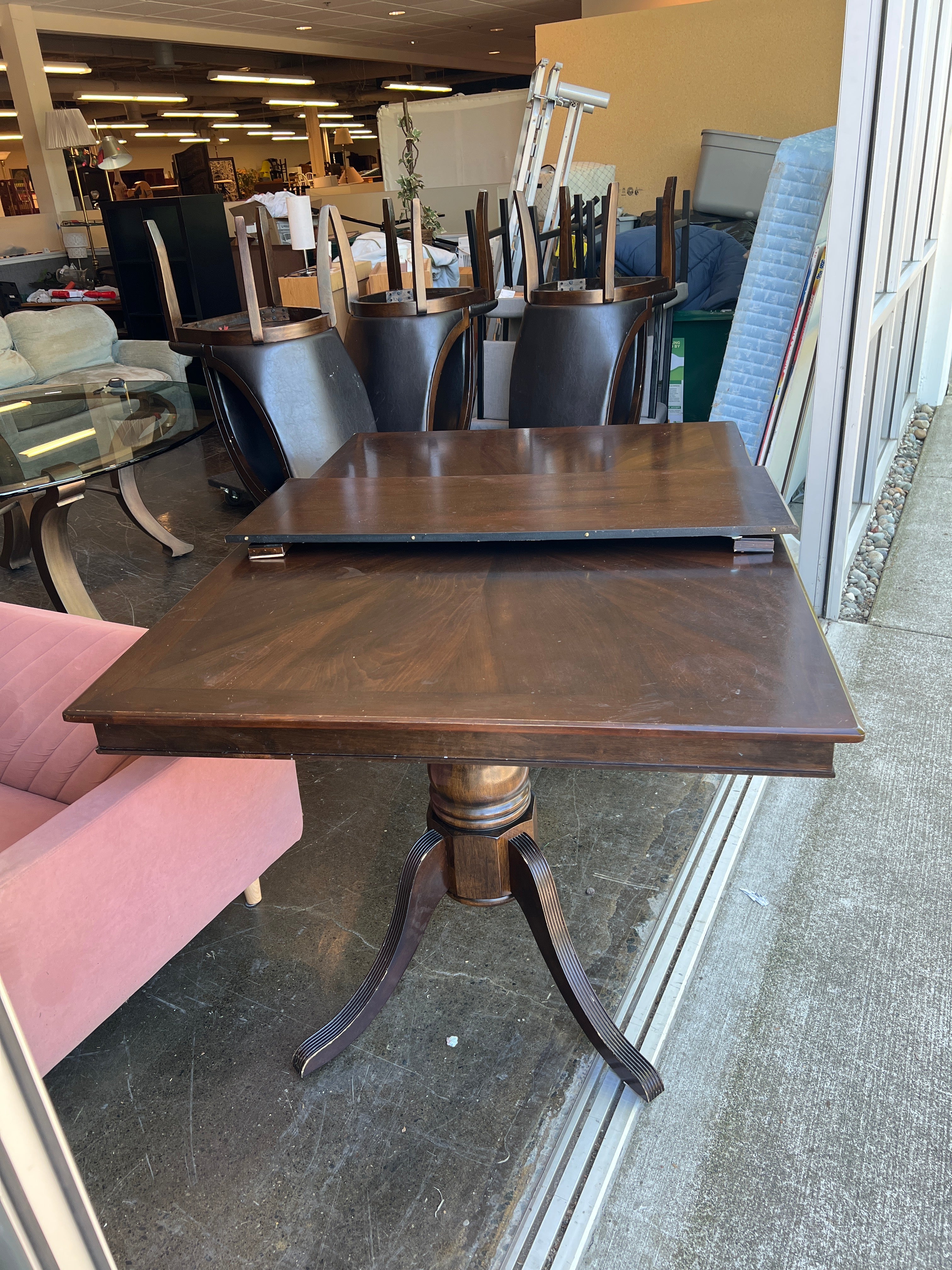 Dark Wood Dining Table