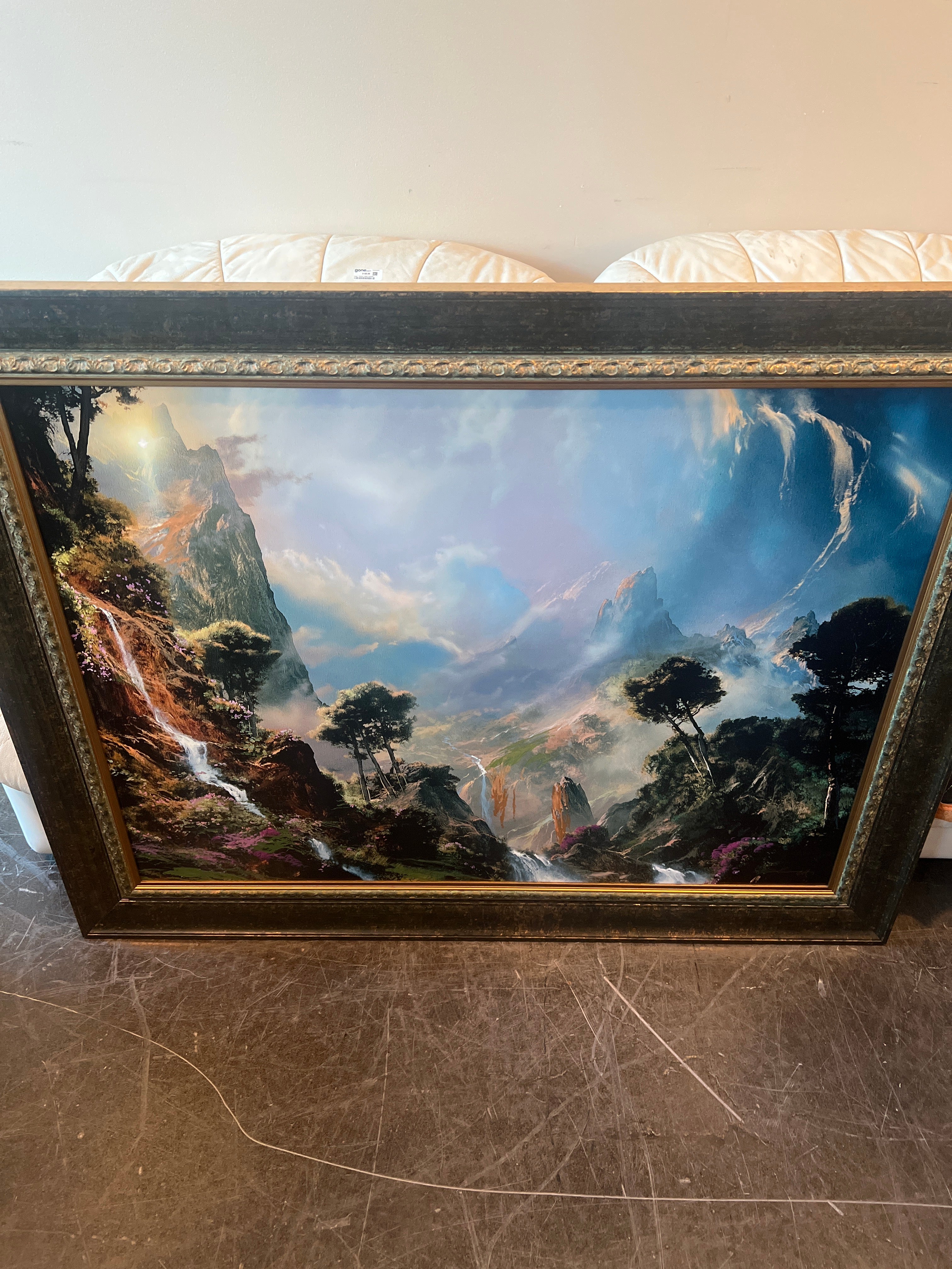 Dale Terbush Landscape Painting print in Ornate Frame