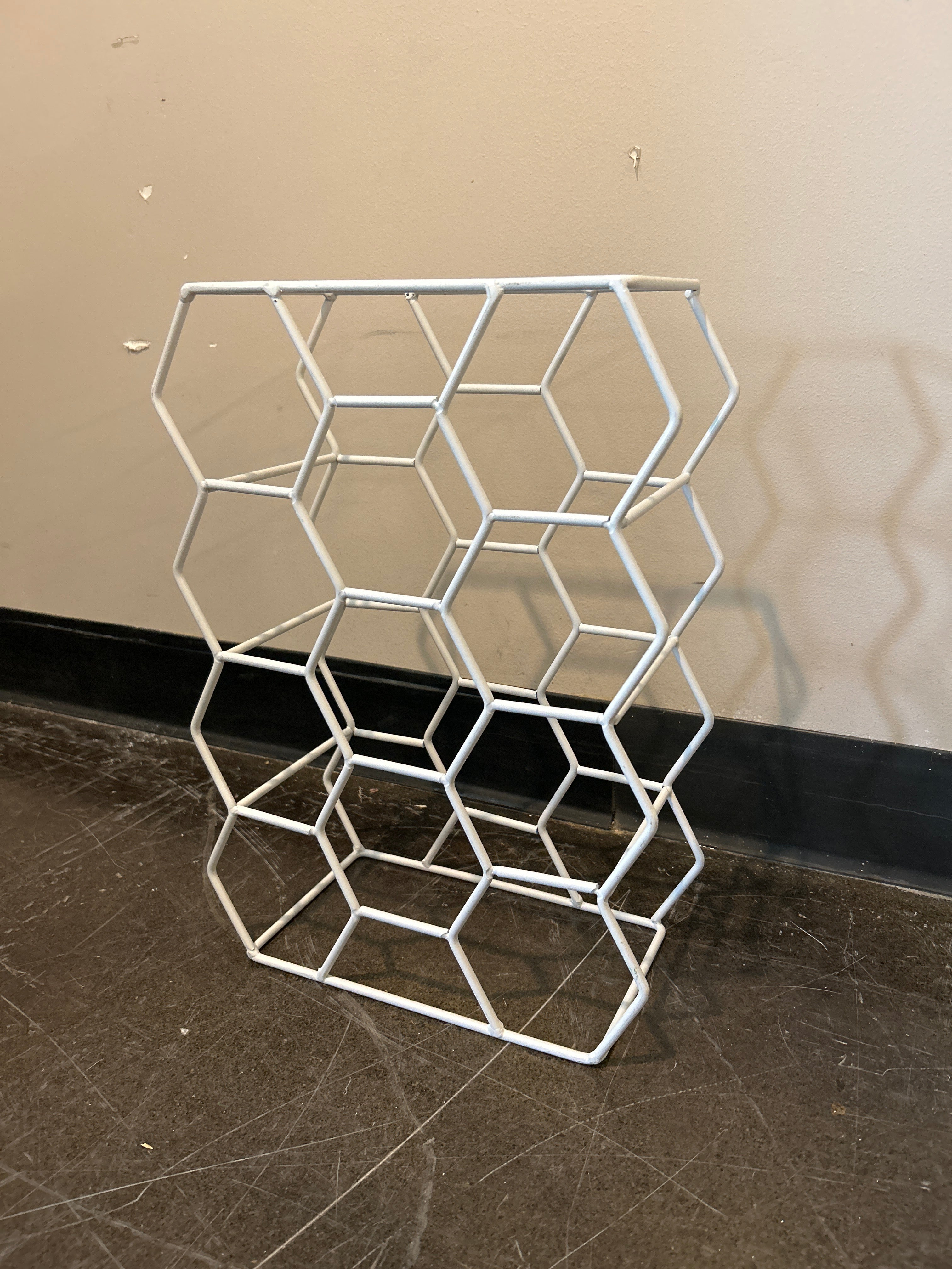 Stylish White Wire Shelving Unit