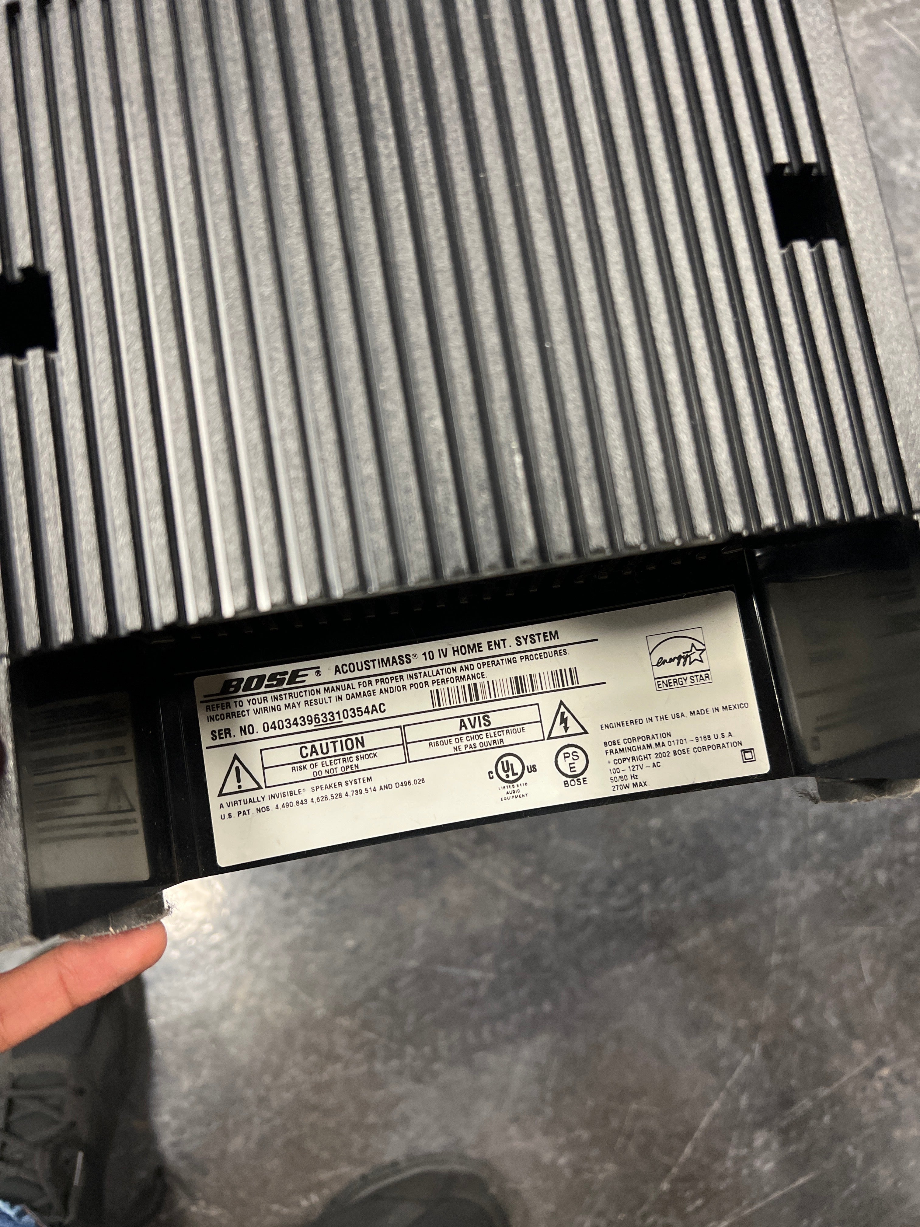 Bose Acoustimass Subwoofer - Powerful Bass Module