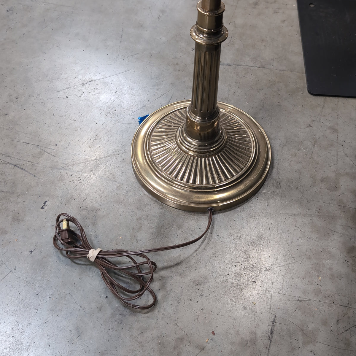 Ornate Brass Candelabra Style Floor Lamp
