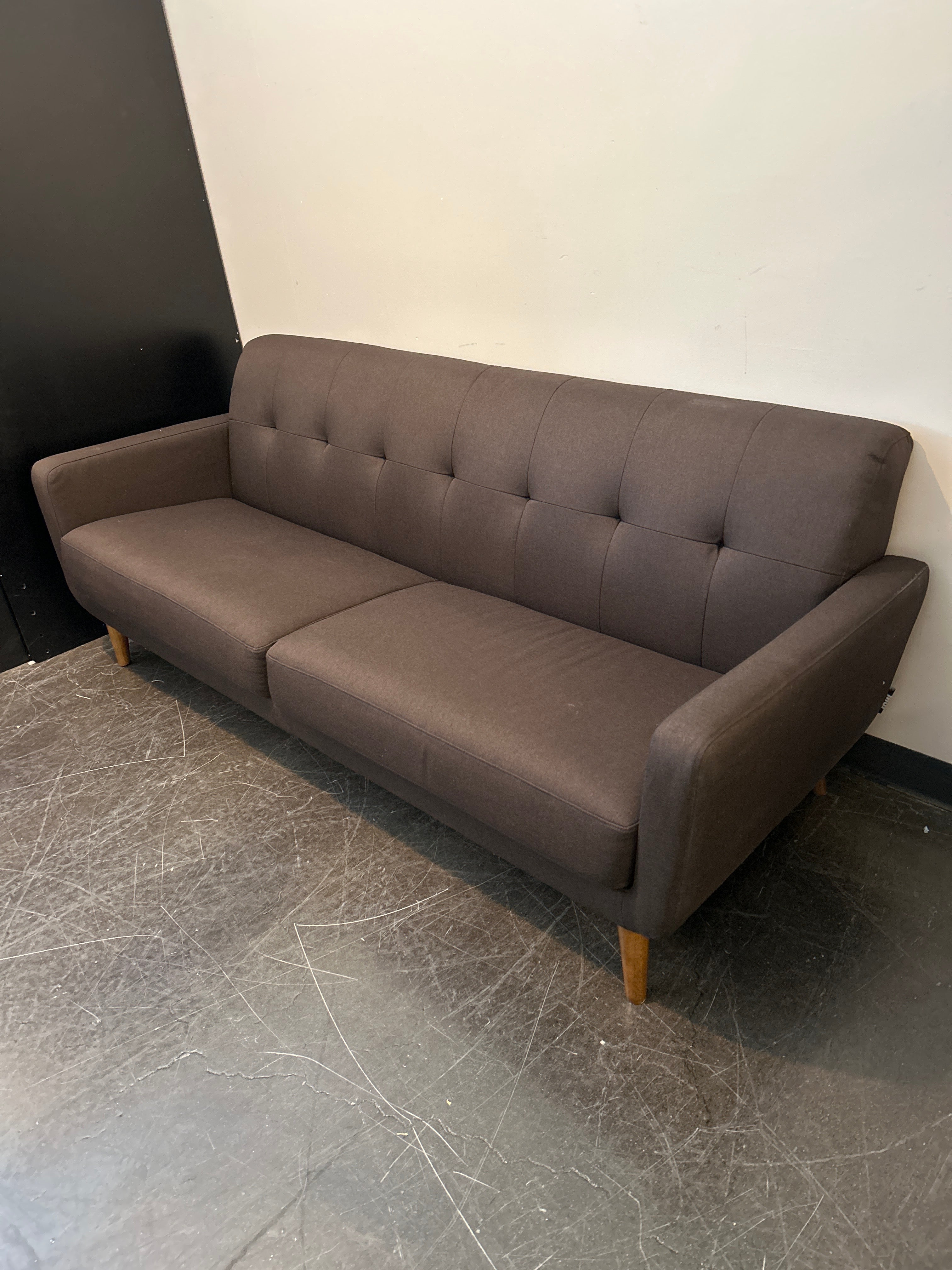 Mør Dark Brown Mid-Century Sofa