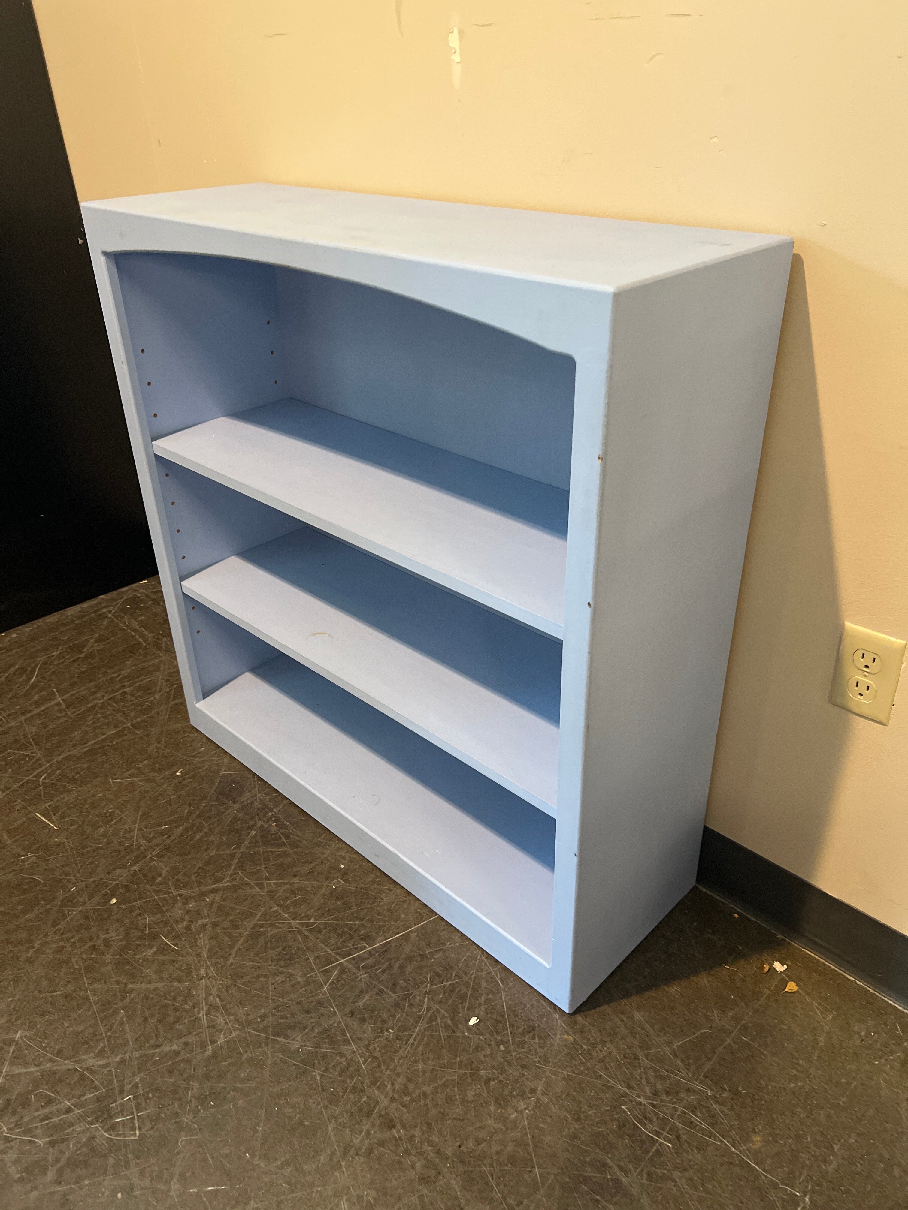 Blue Painted Bookcase by MACO Furniture