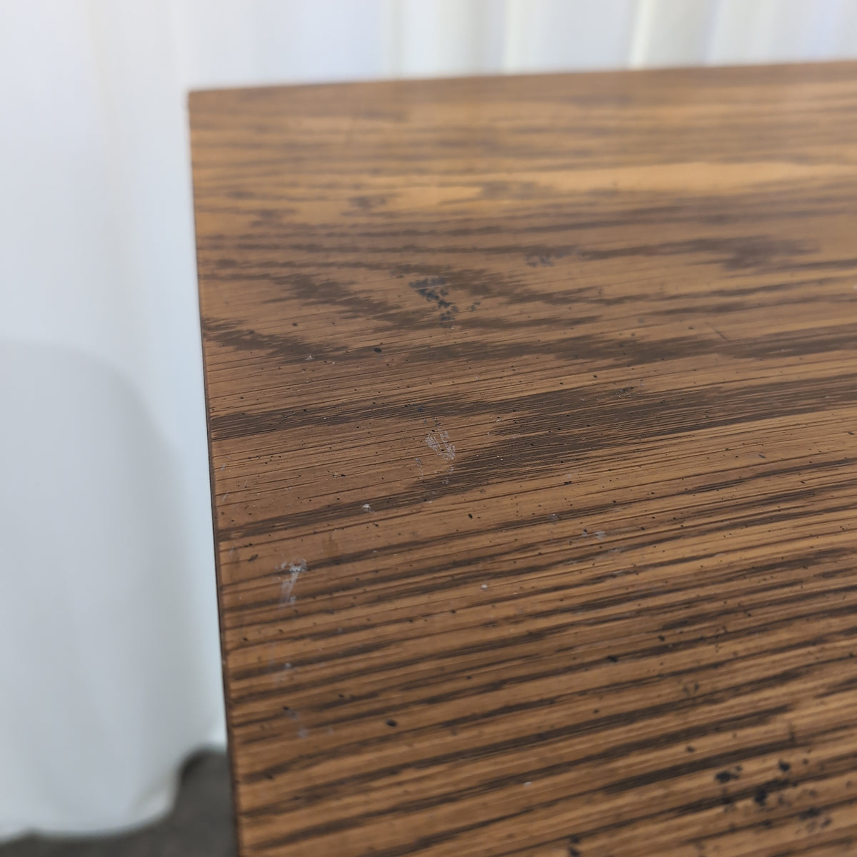 Brown Wood One-Drawer Nightstand with Open Shelf