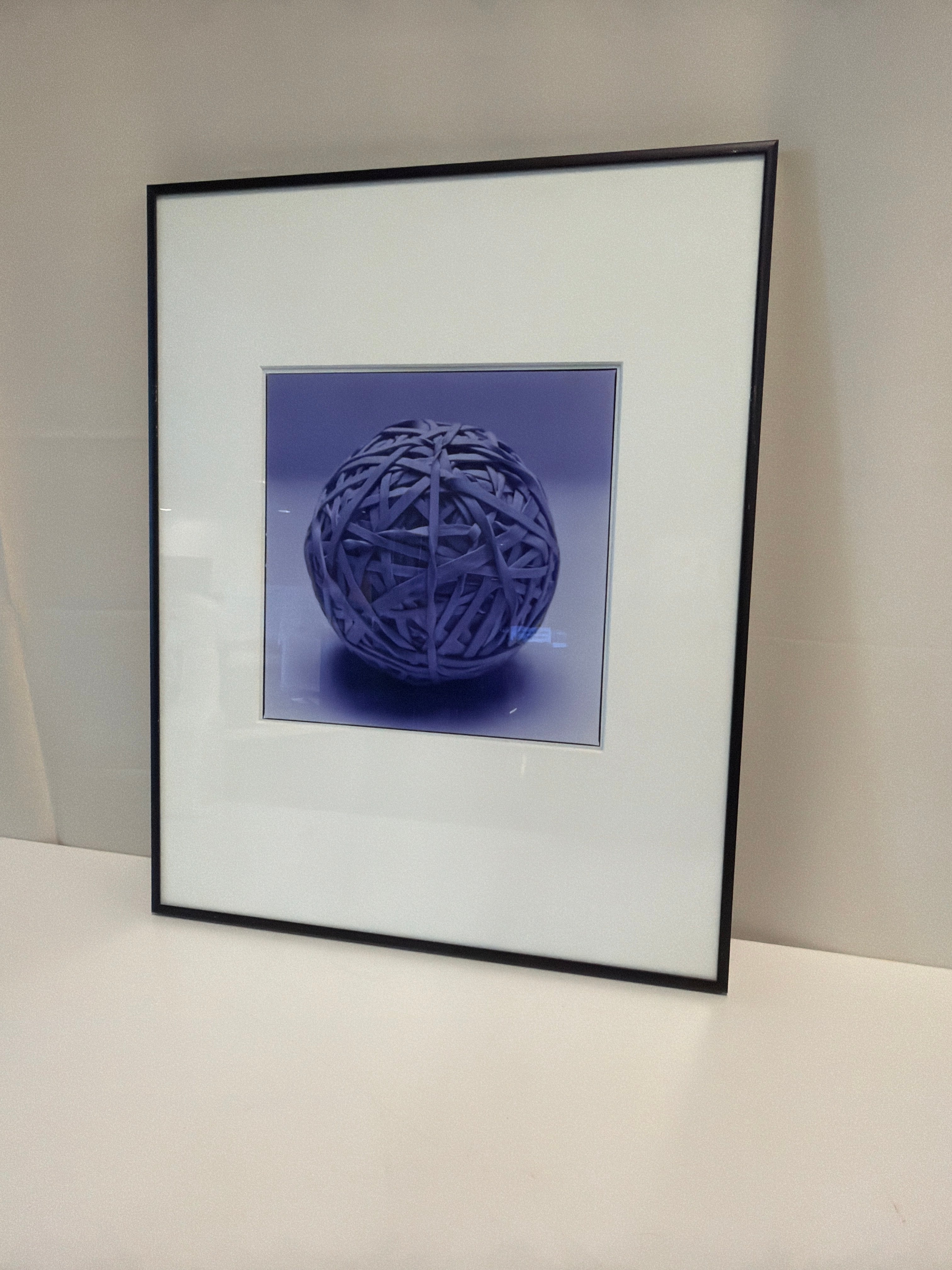 Monochromatic Purple Rubber Band Ball Print by Fine Arts Studio