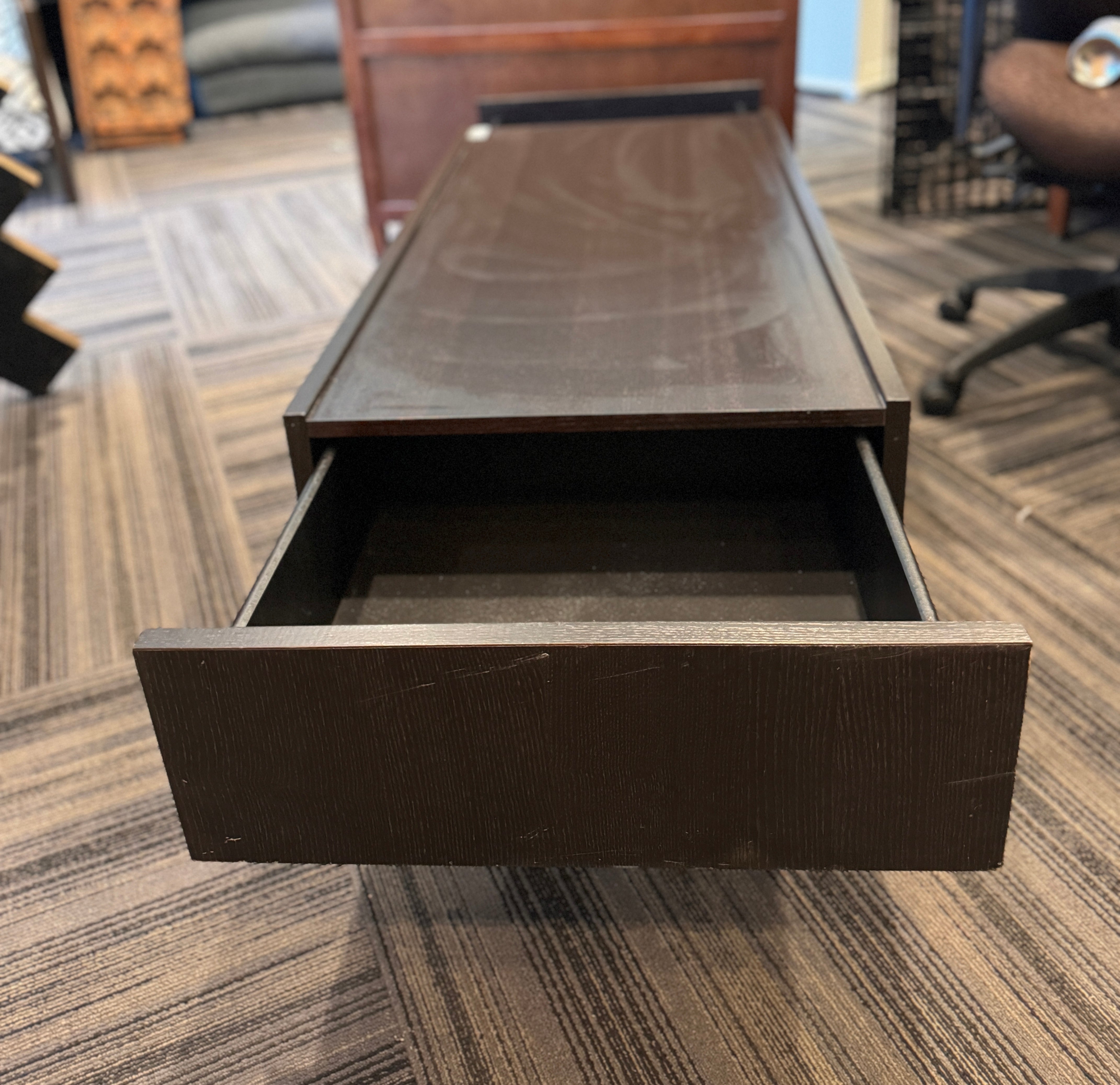 Black 2 Tier Modern Coffee Table