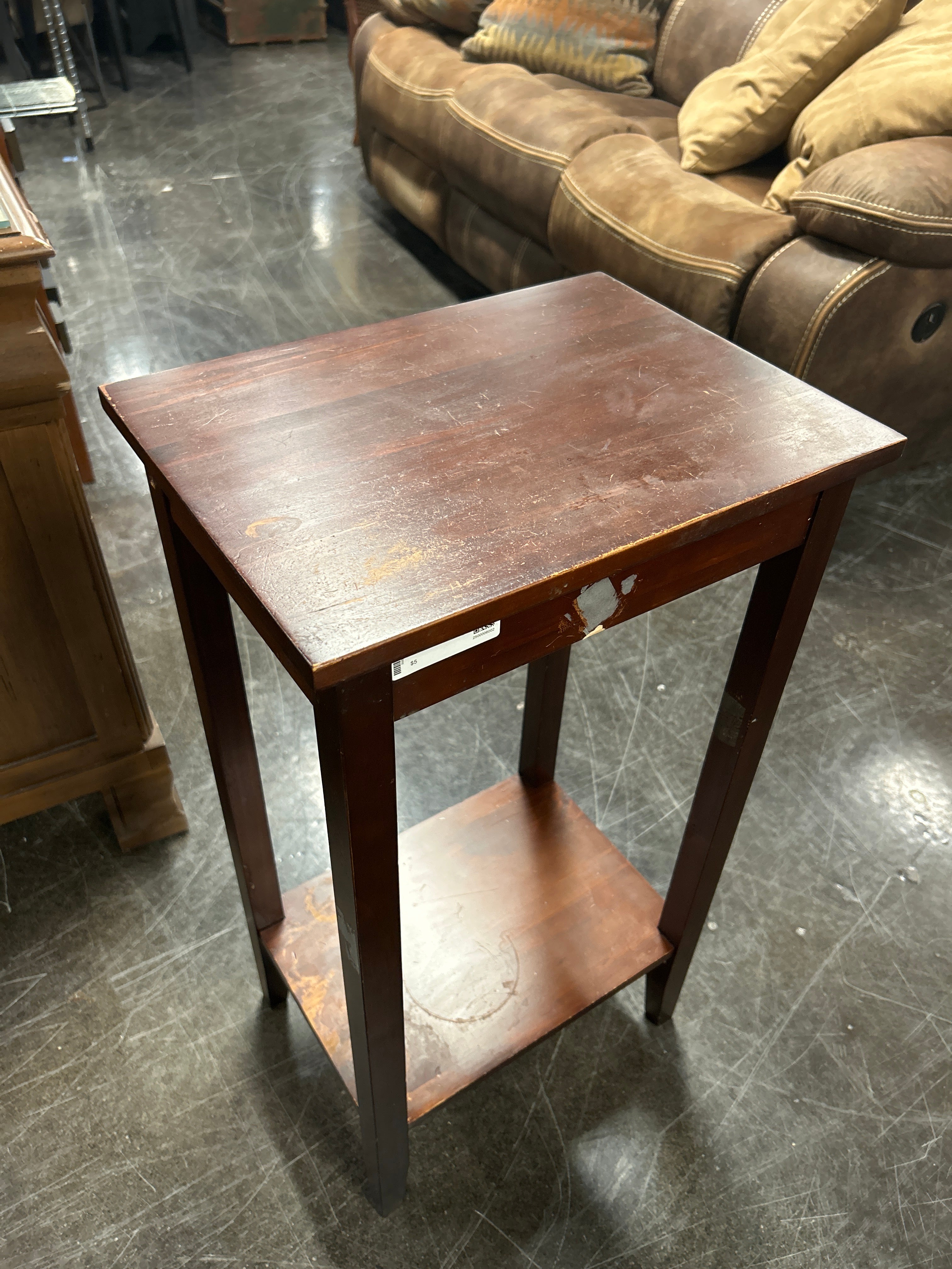 Narrow Distressed Accent Table