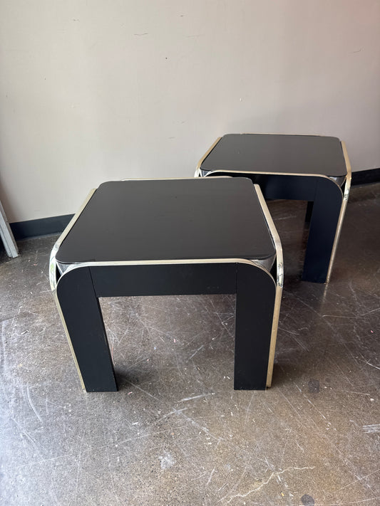Black and Gold Accent Tables, Designed by Brinda Pridgen