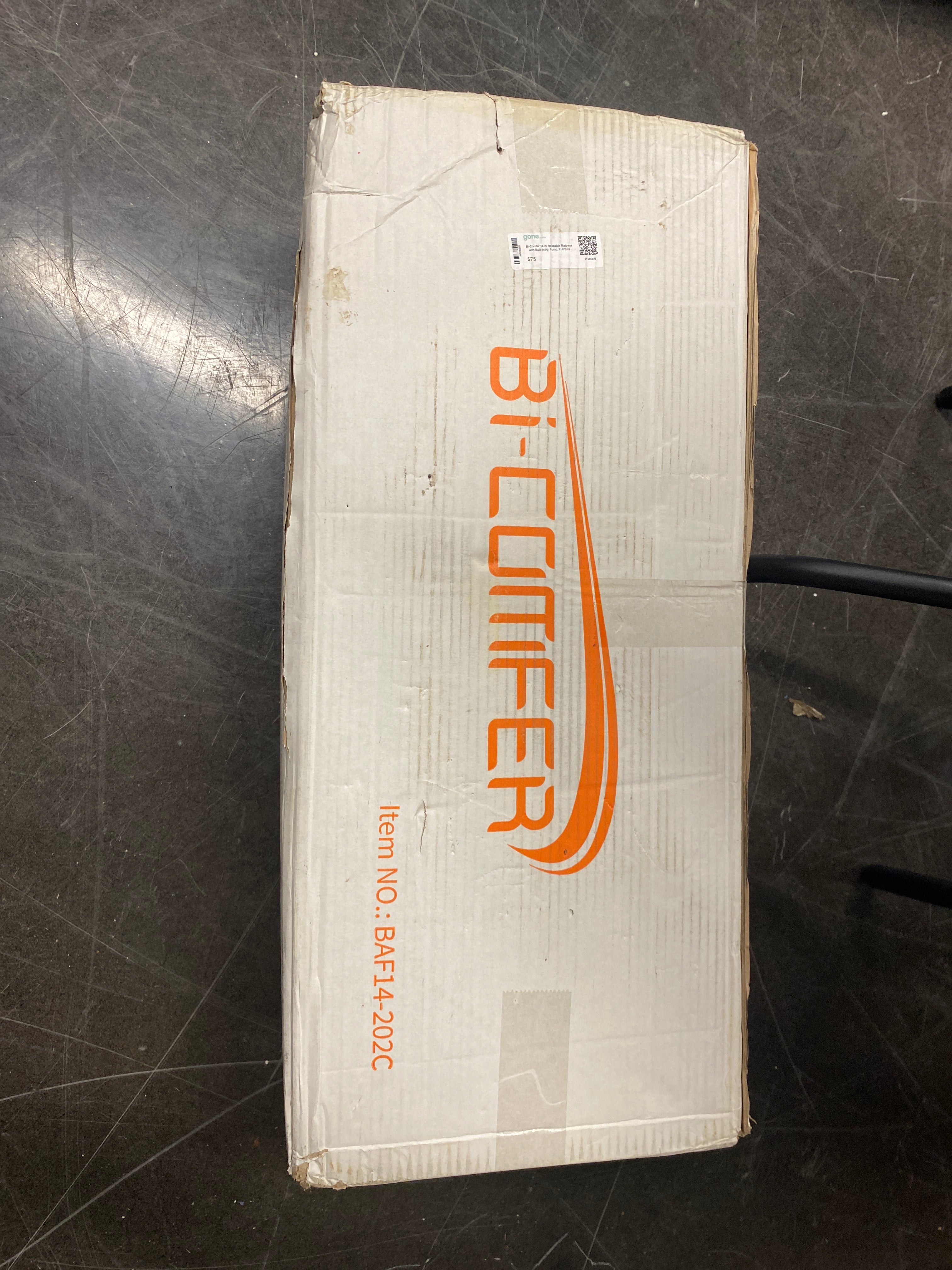 Bi-Comfer 14 in. Inflatable Mattress with Built-In Air Pump, Full Size