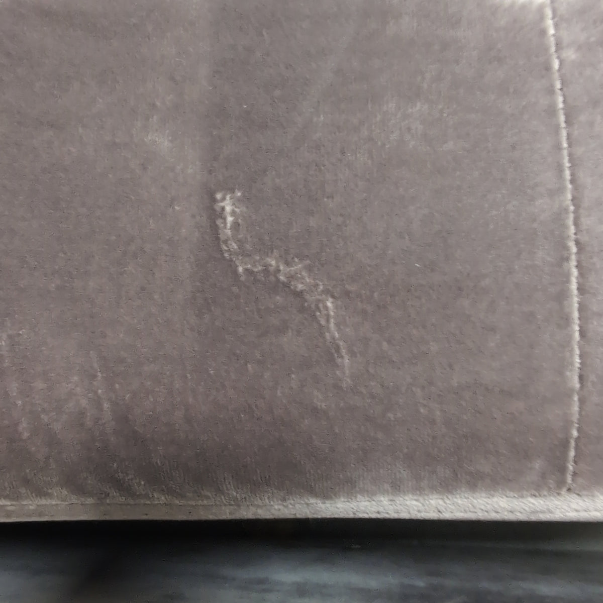 Tufted Velvet Half-Circle Ottoman with Nailhead Trim