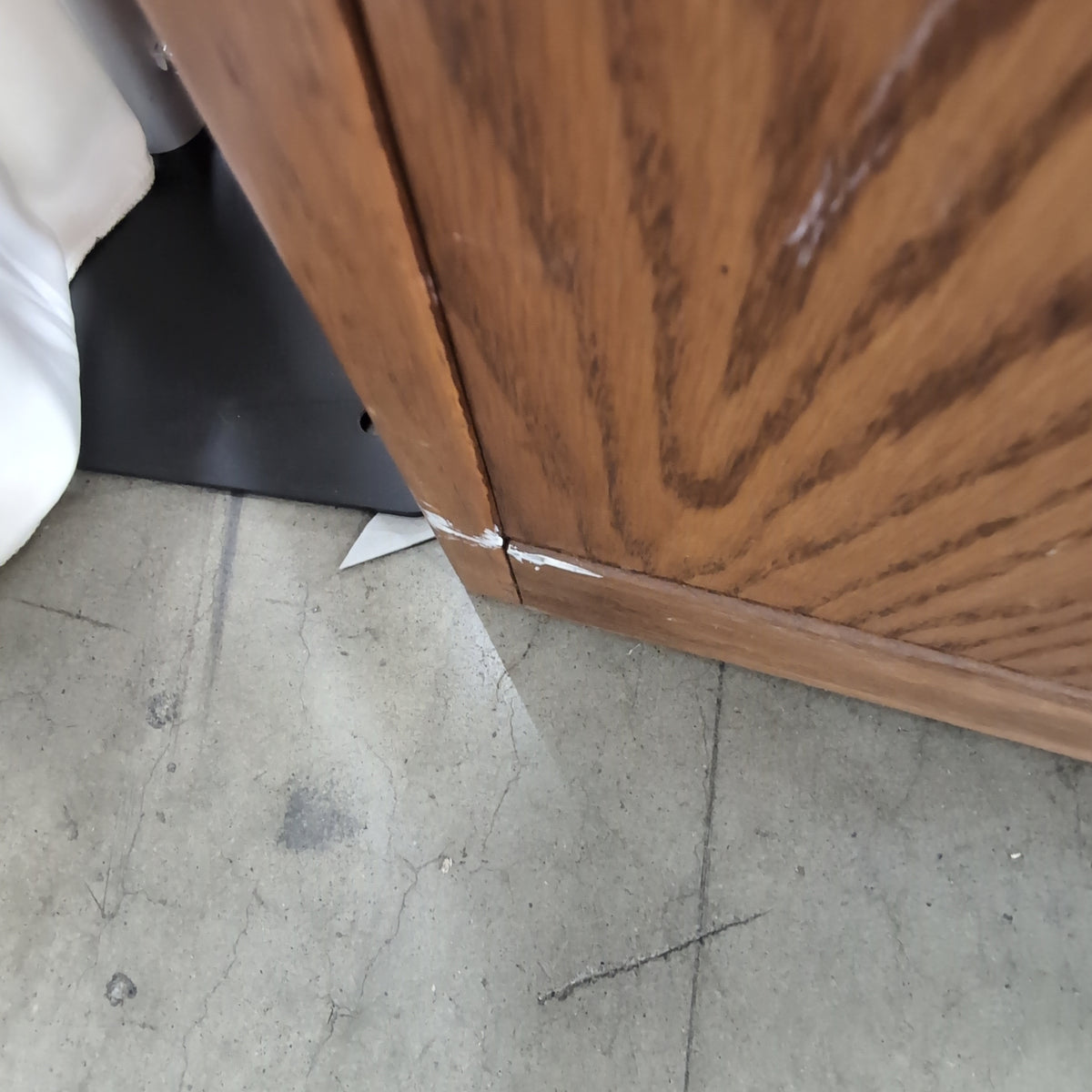 Rounded Top Wood Bookcase with Cabinet Storage