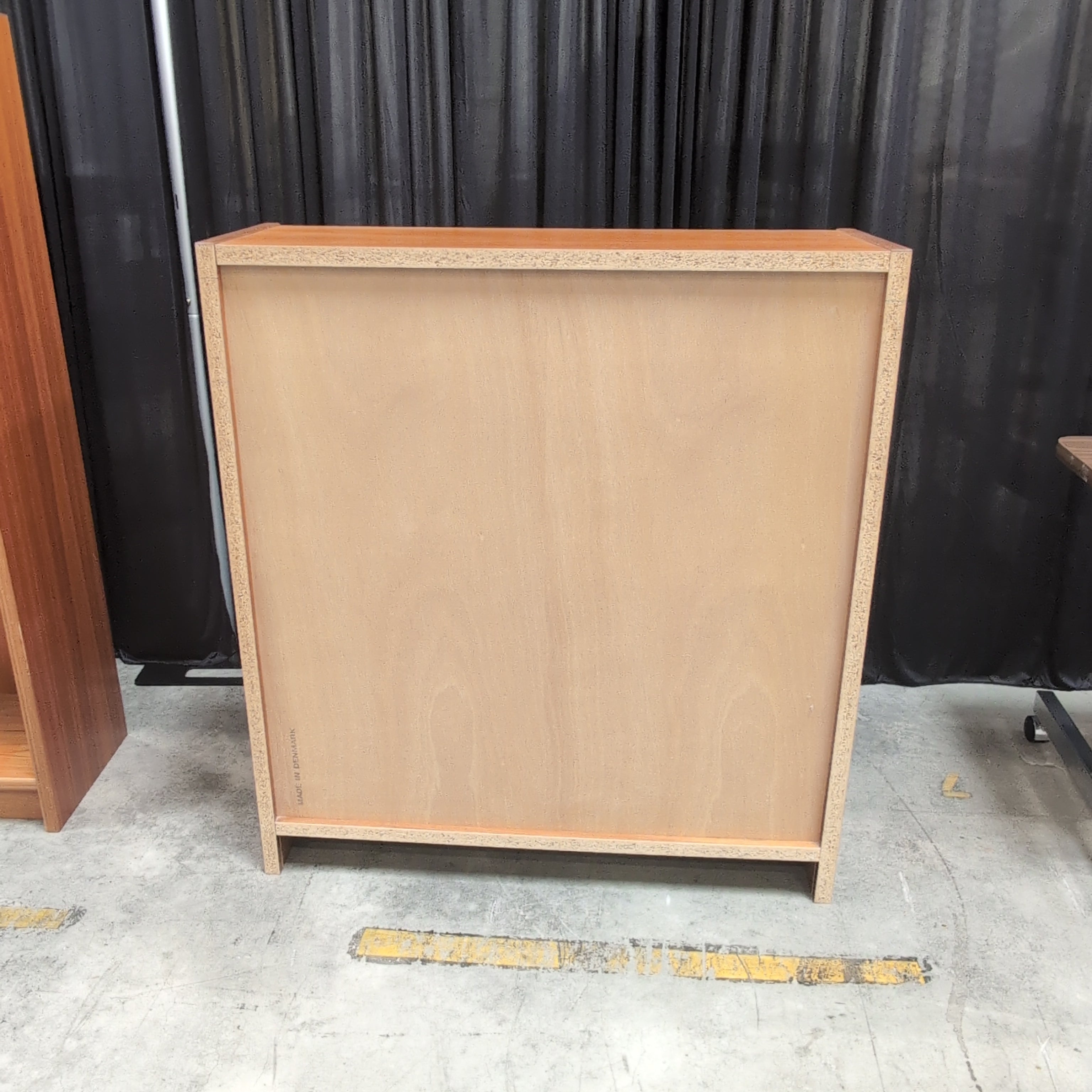 Warm Toned Mid-Century Modern Three-Shelf Bookcase