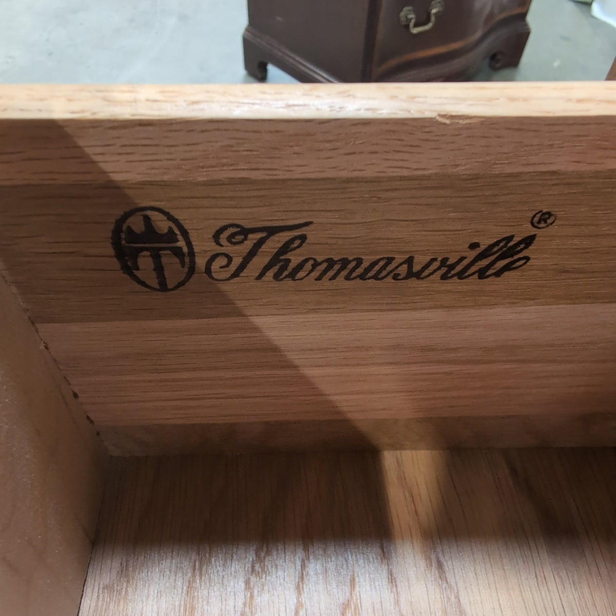 Honey Tone Wood Six-Drawer Dresser