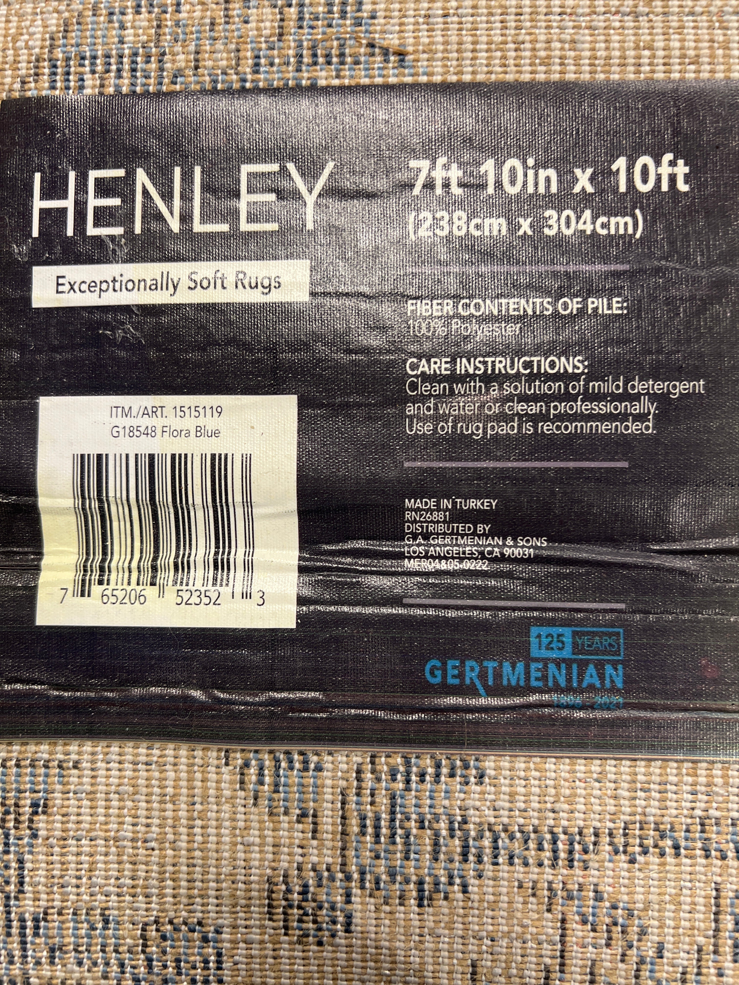 Henley Flora Blue Rug (8 x 10)