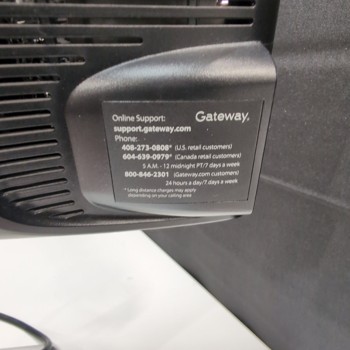 Black HD Display Computer Monitor with Silver Stand