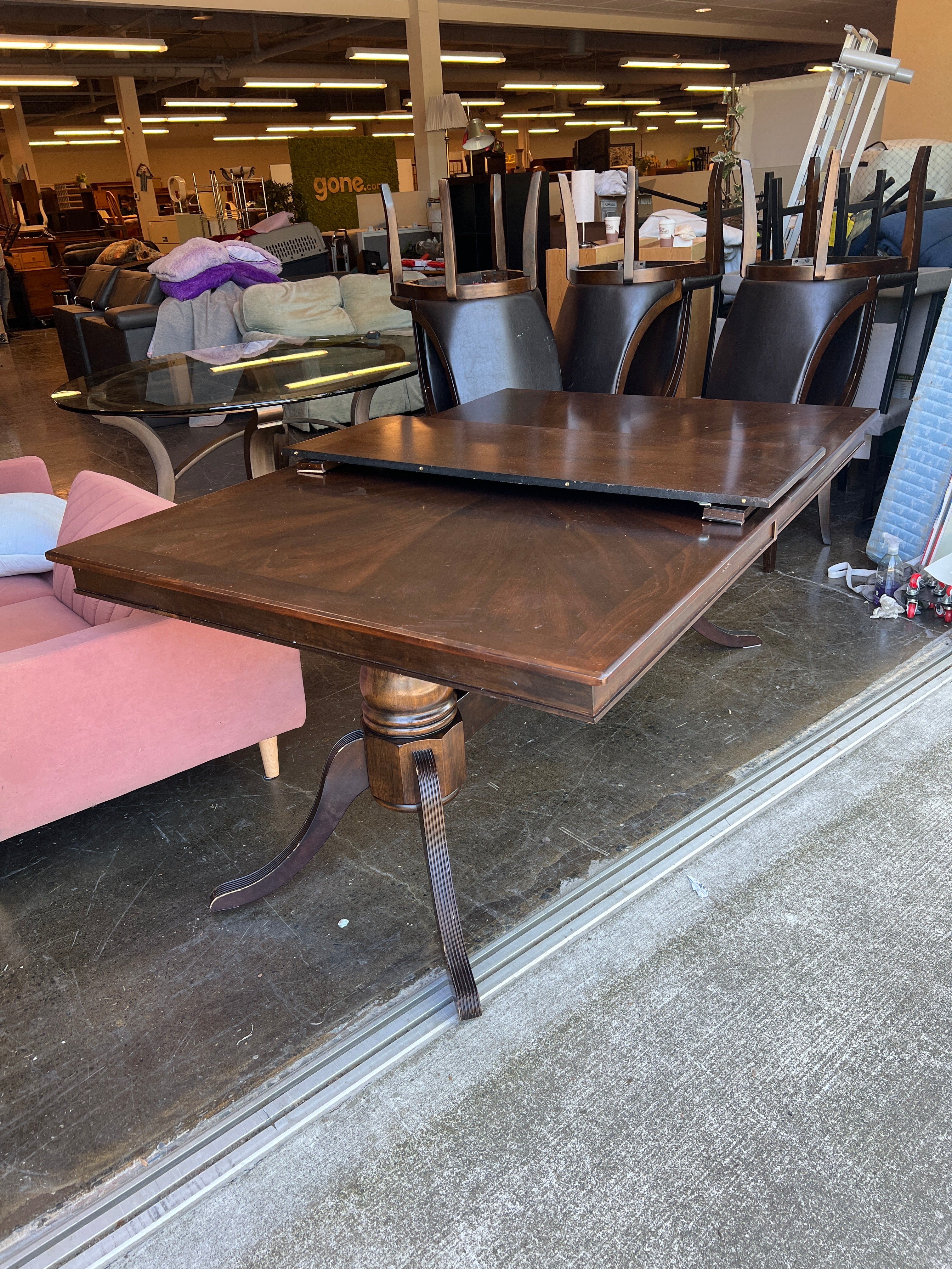 Dark Wood Dining Table