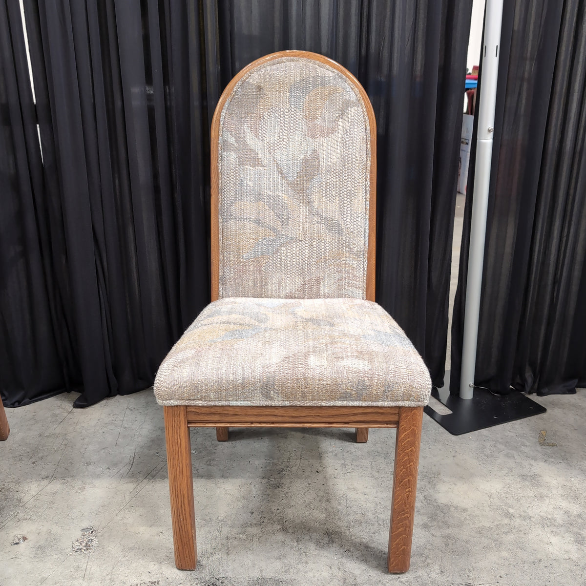 Traditional Wood Dining Chair with Upholstered Seat and Back