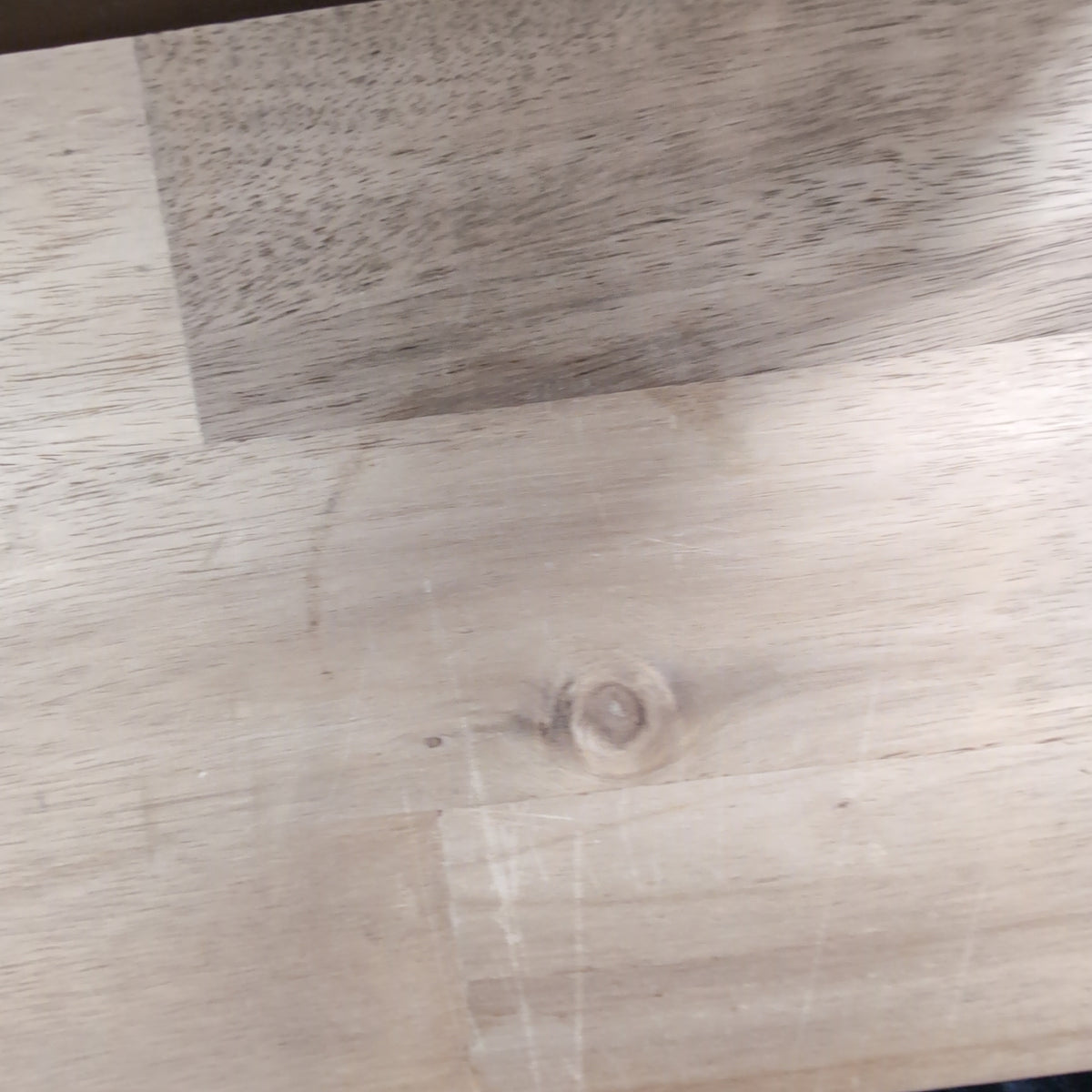 Light Wood Plank Top Bench