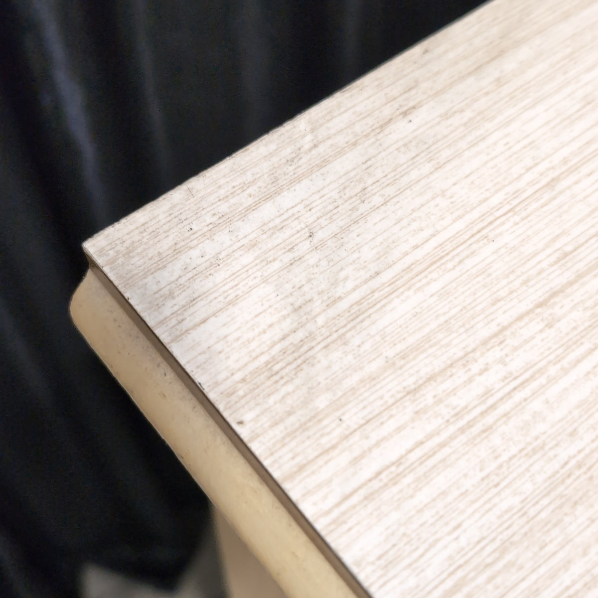 French Provincial Style Two-Drawer Nightstand in Cream Wood