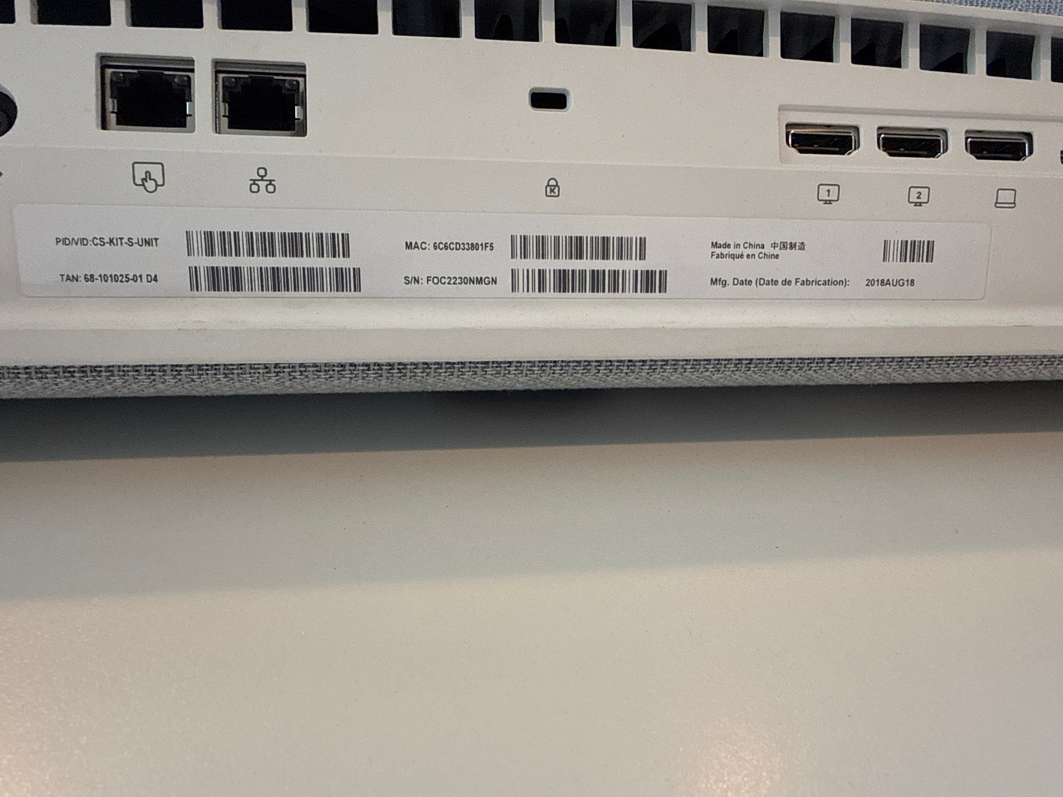 Cisco Spark quad camera TTC8-10