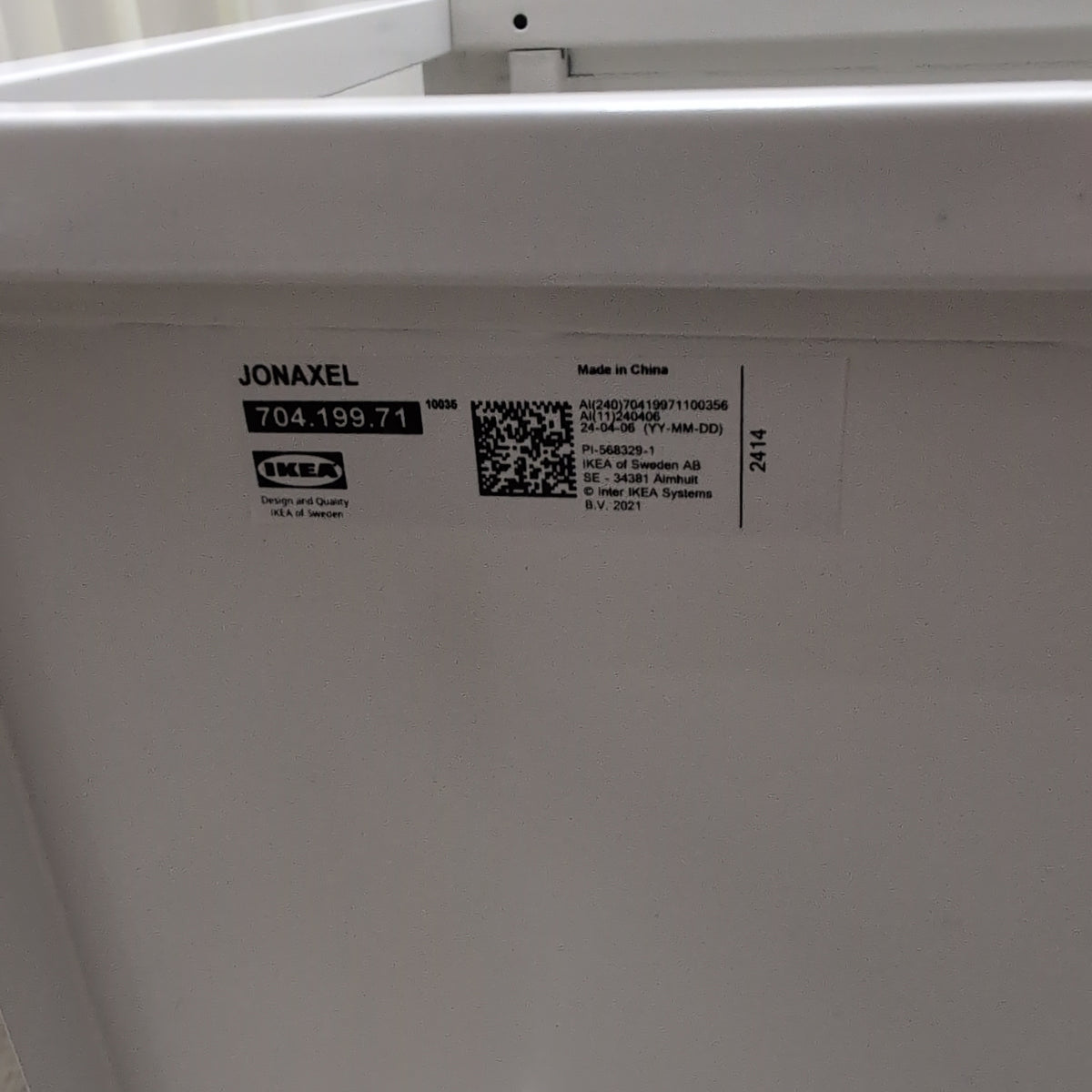 White Three-Shelf Open Bookcase