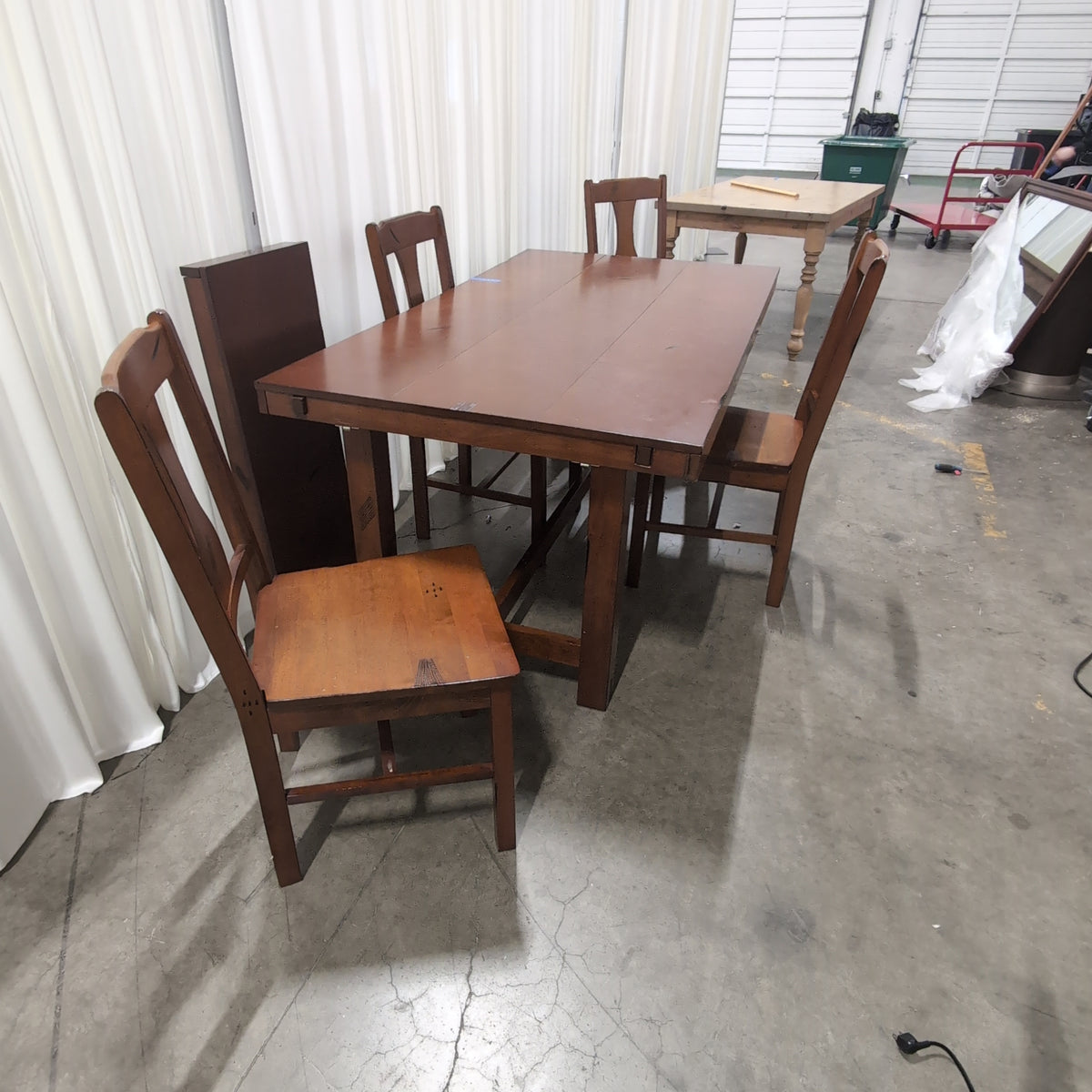 Traditional Brown Wood Dining Table