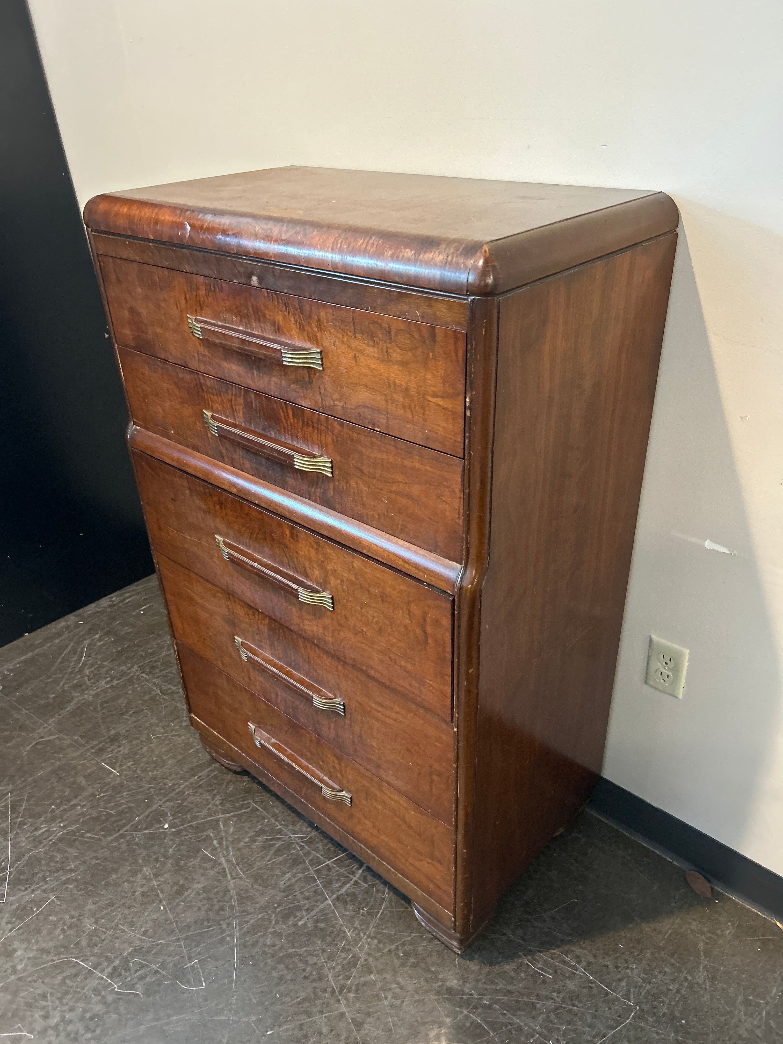 Mid-Century Modern Hardwood Chest of Drawers