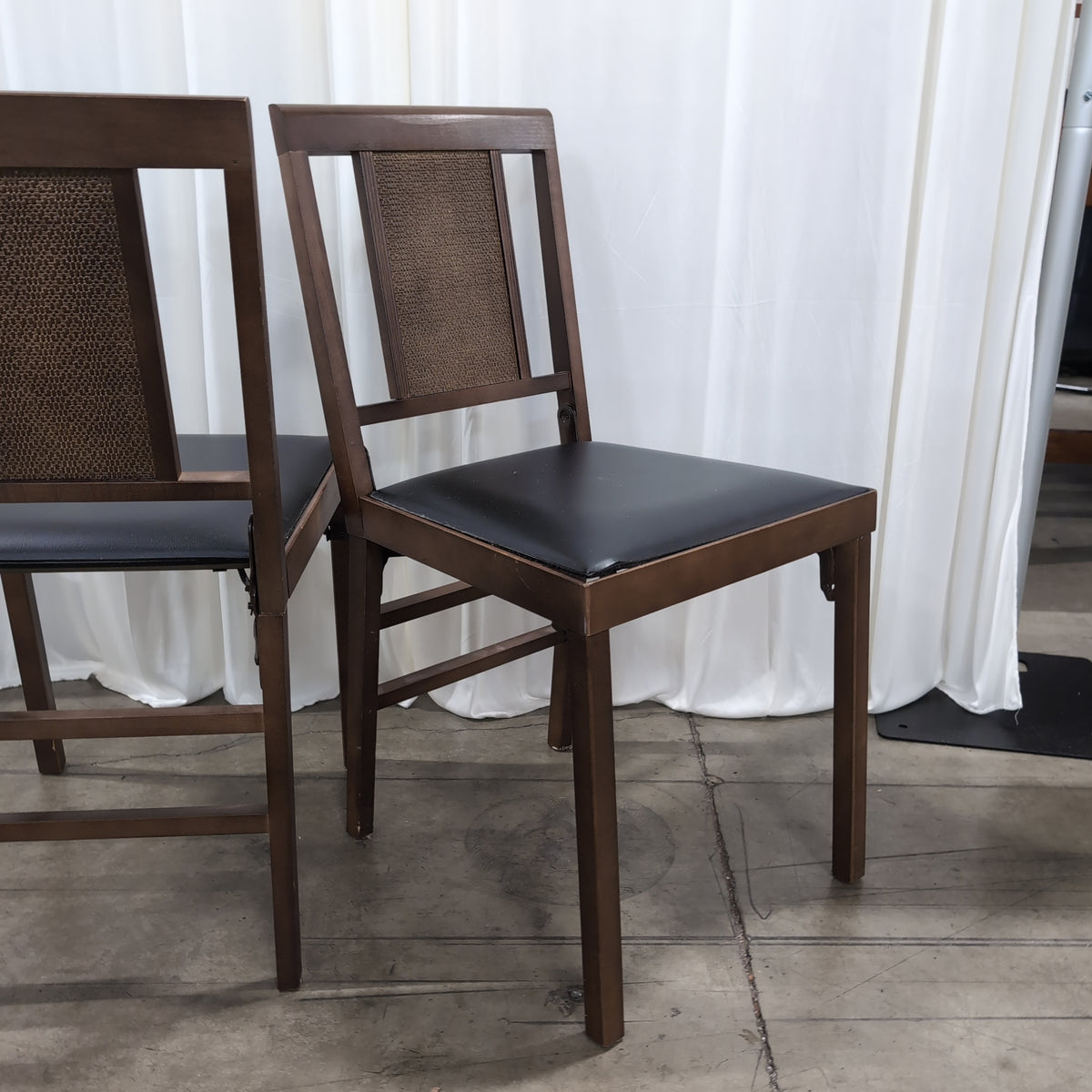 Brown Wood Folding Chair