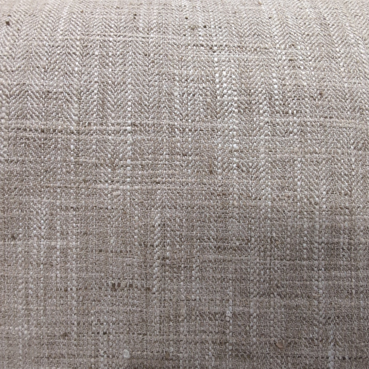 Beige Rolled Arm Transitional Loveseat in Textured Fabric