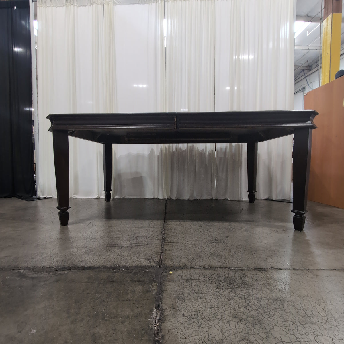 Ashley Furniture Dark Espresso Wood Dining Table with Tapered Legs
