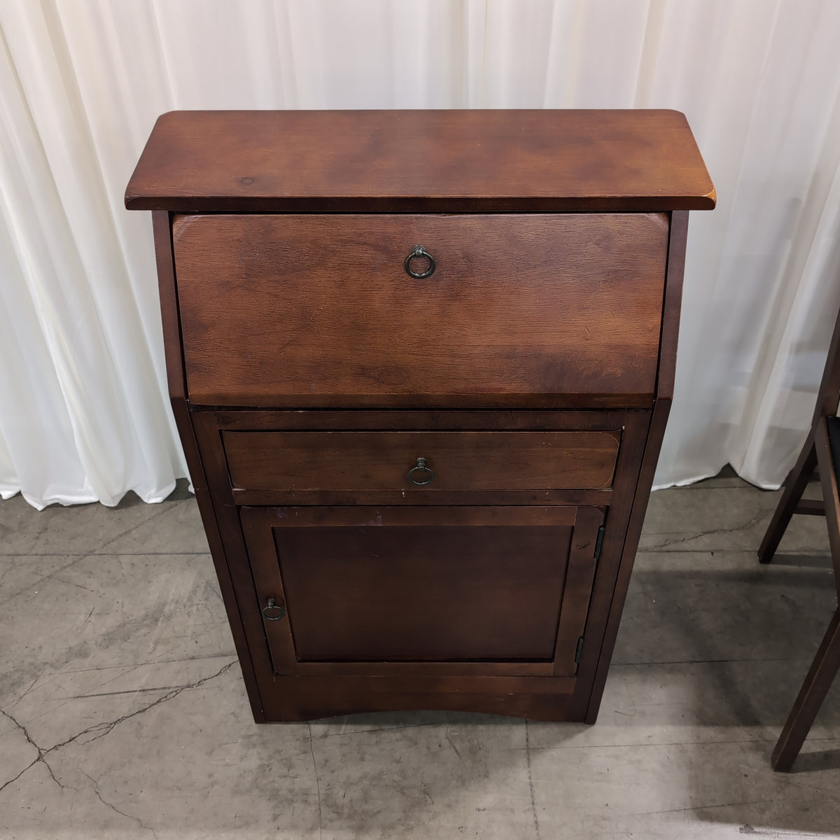Traditional Brown Wood Secretary Desk