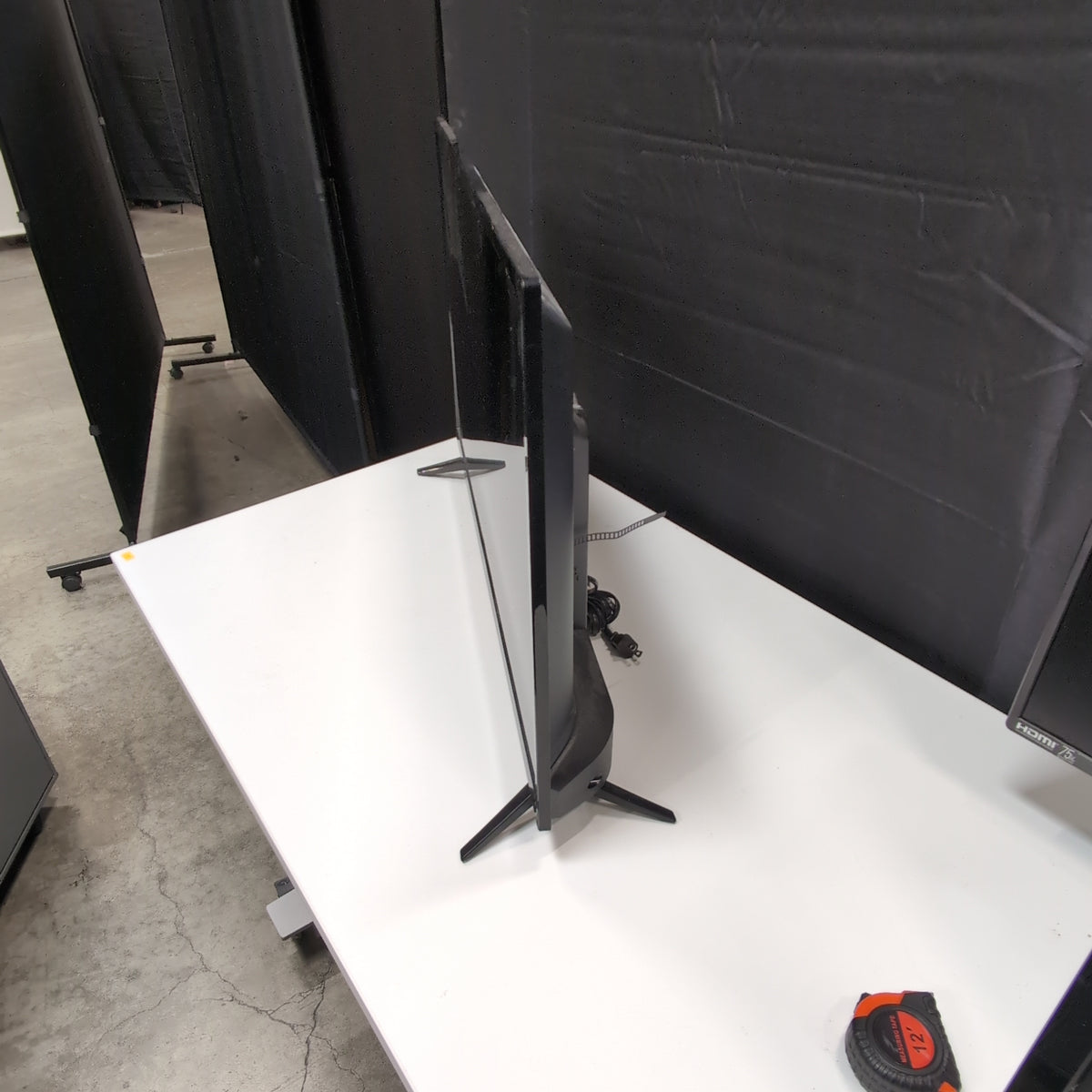 Black Roku Flat Panel TV with Stand