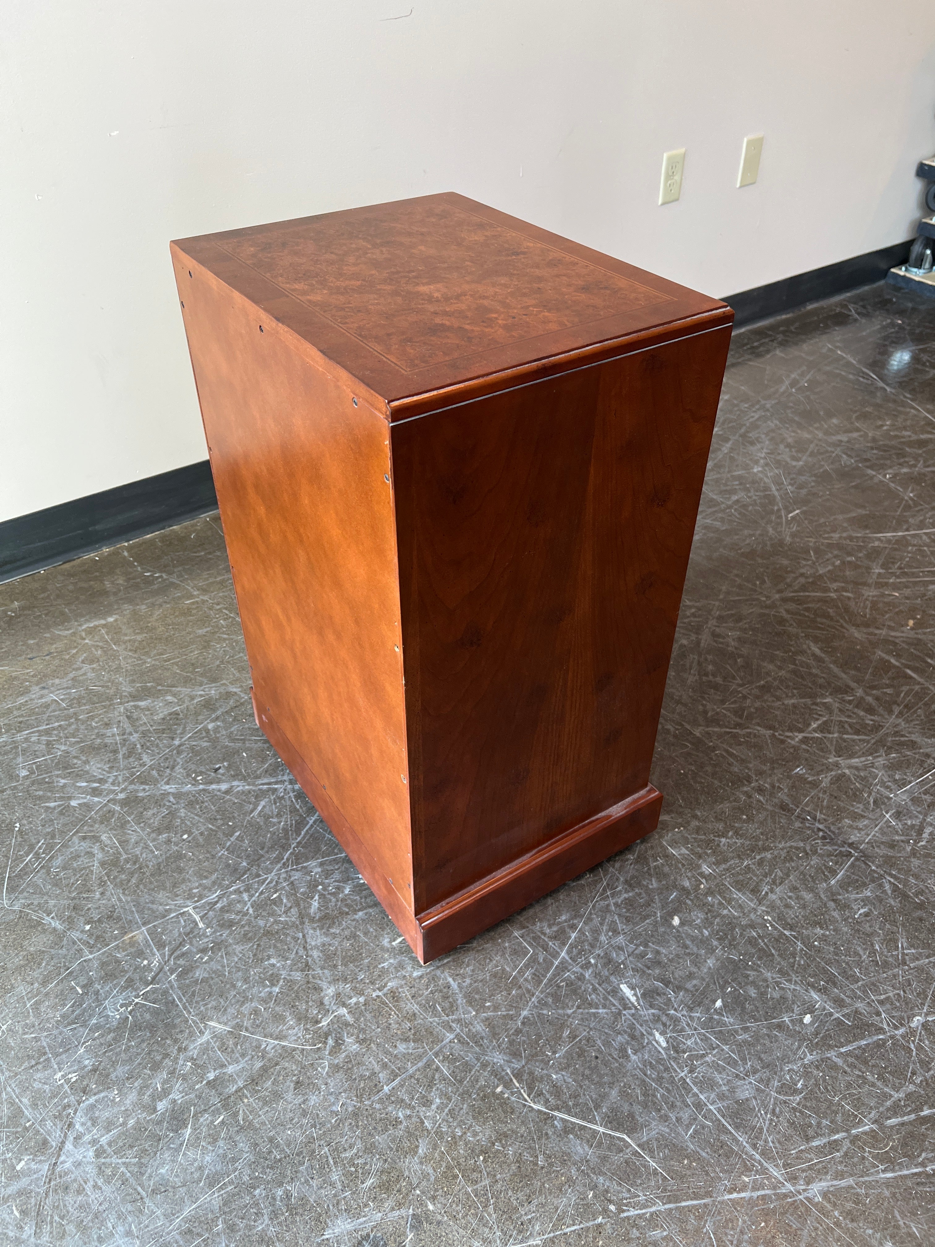 Four-Drawer Hardwood Chest on Wheels