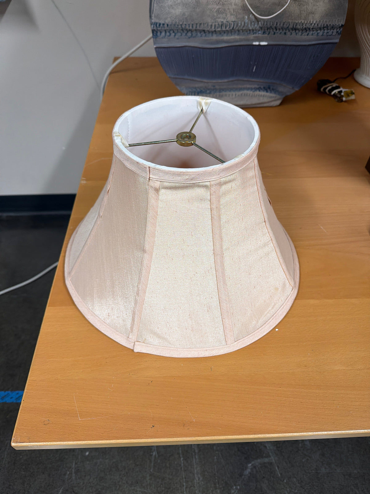 Pink Fabric Lampshade