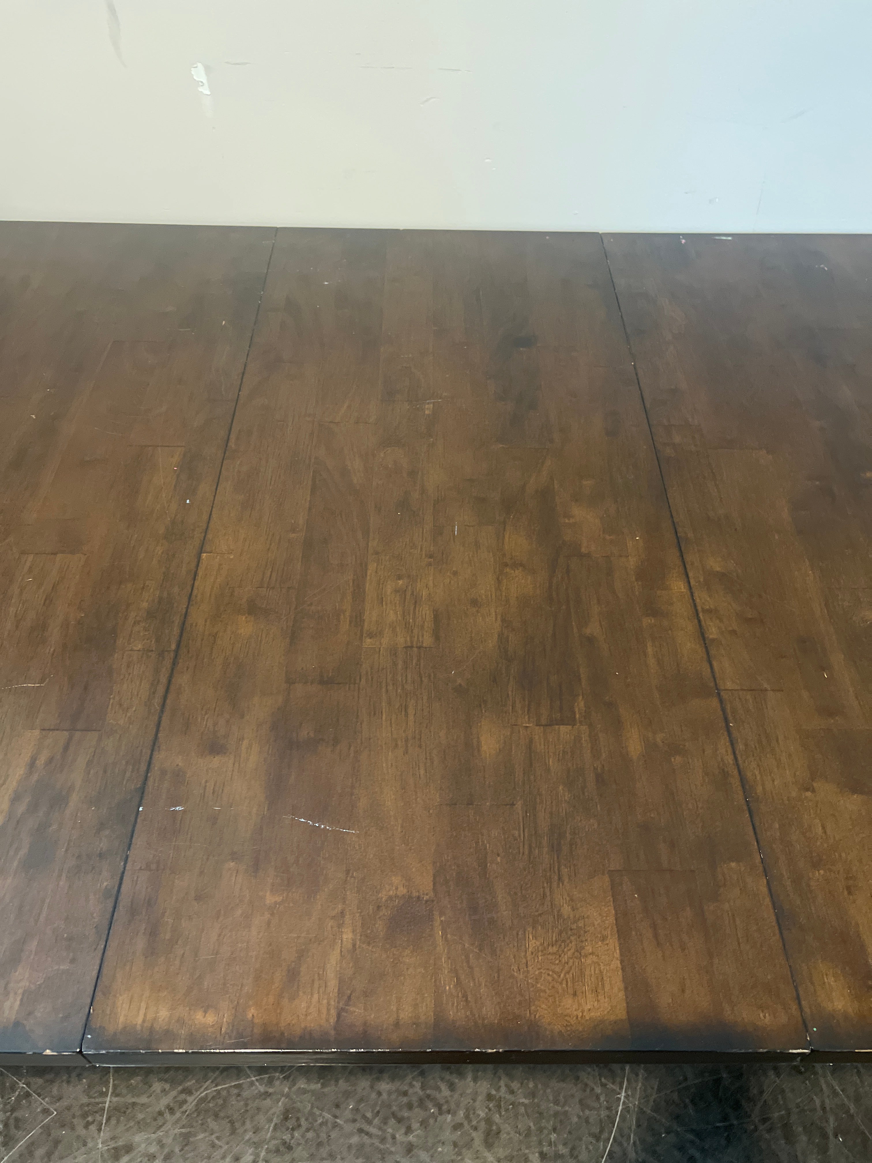 Dark Brown Wood Dining Set with 8 Chairs