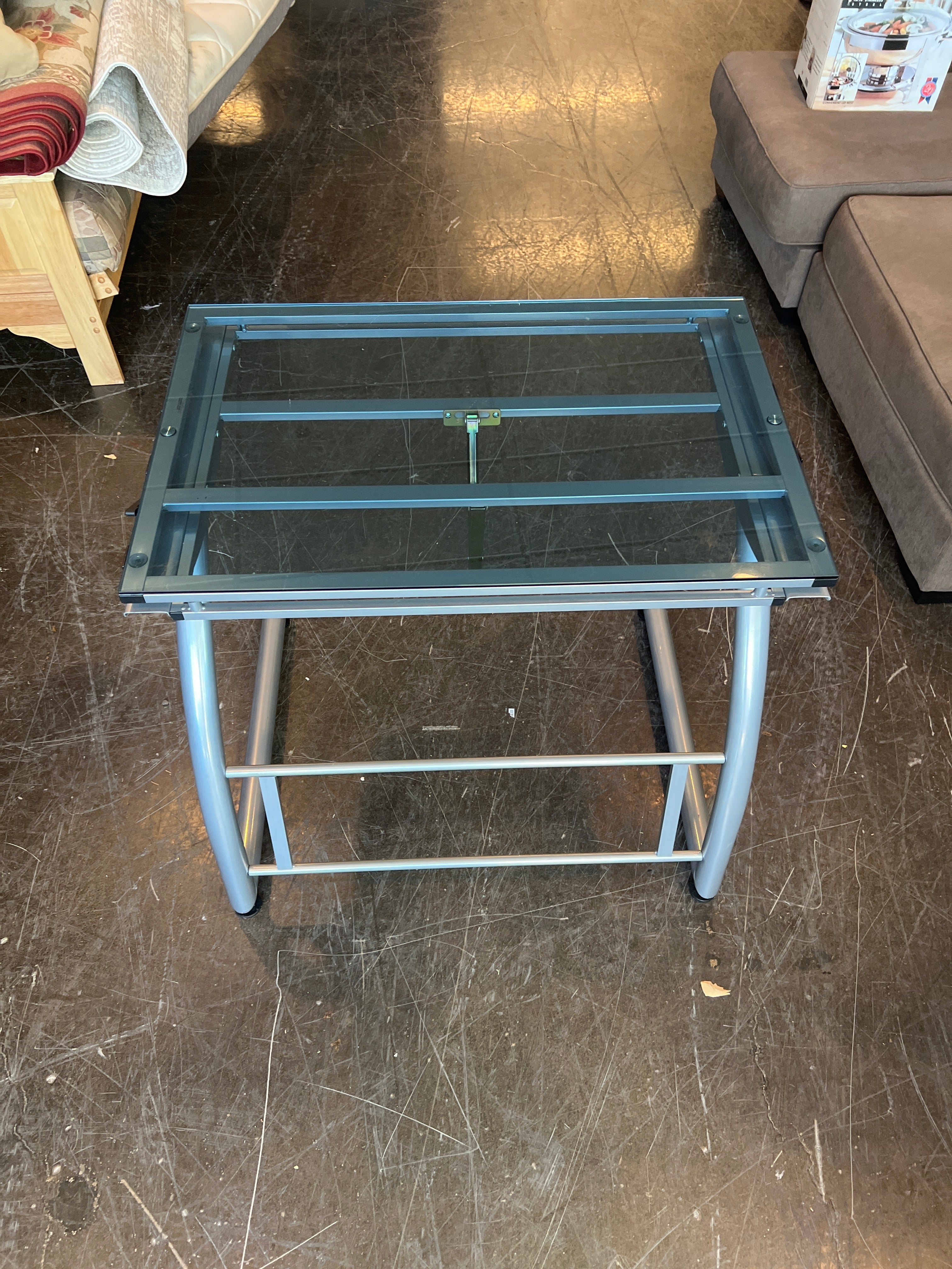 Glass Drafting Table