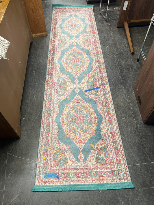 Unique Loom Havana Collection Runner - Turquoise Aqua