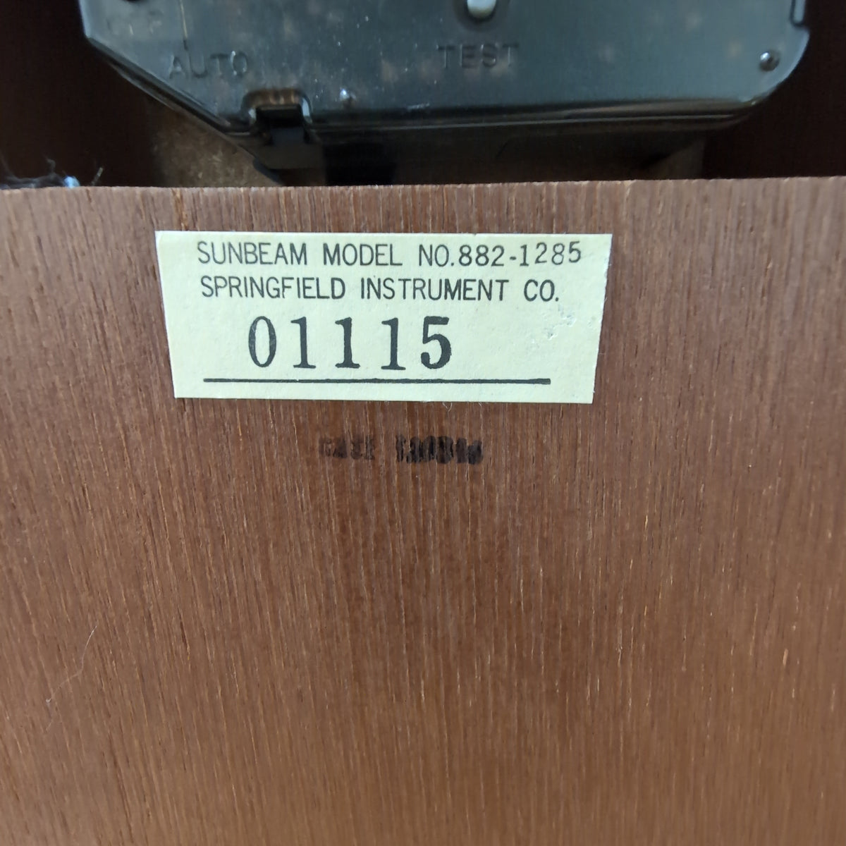 Sunbeam Brown Wood Mantel Clock with Westminster Chime