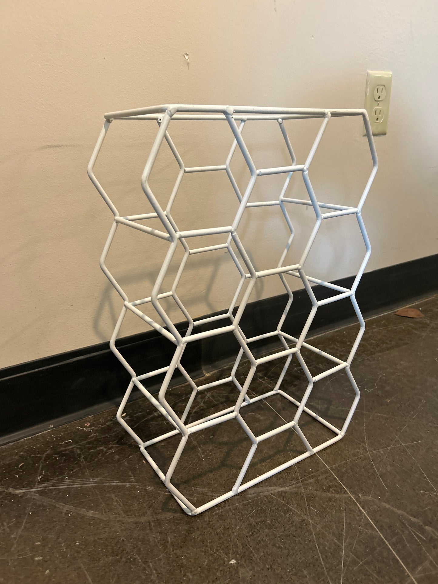 Stylish White Wire Shelving Unit