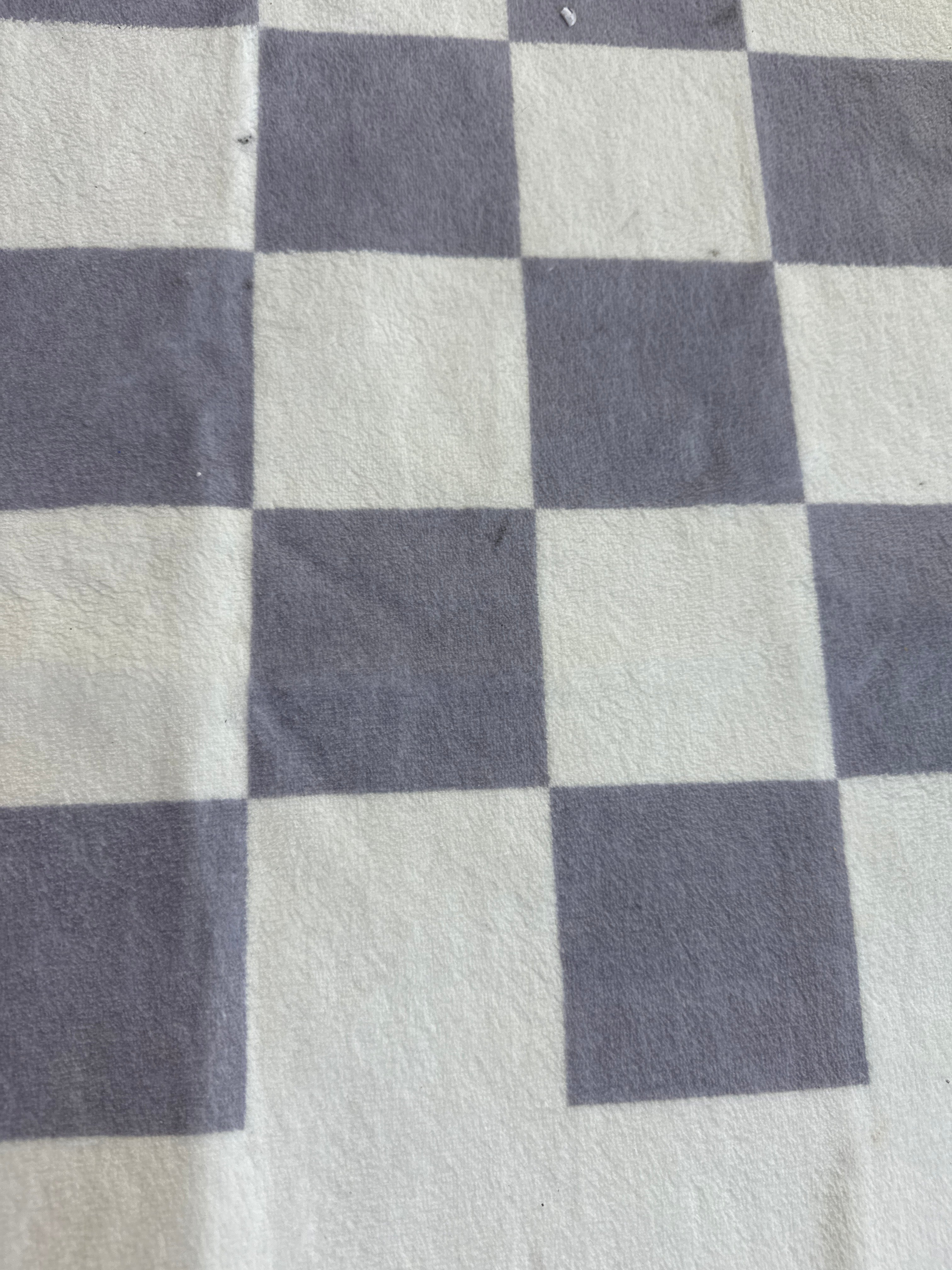 Purple Checkered Rug