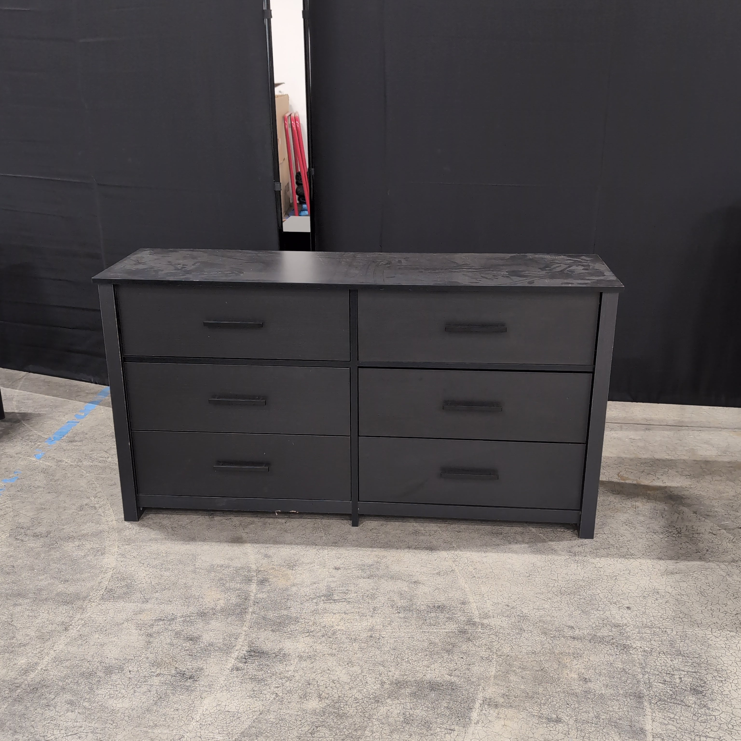 Ameriwood HOME Dark Grey Six-Drawer Dresser