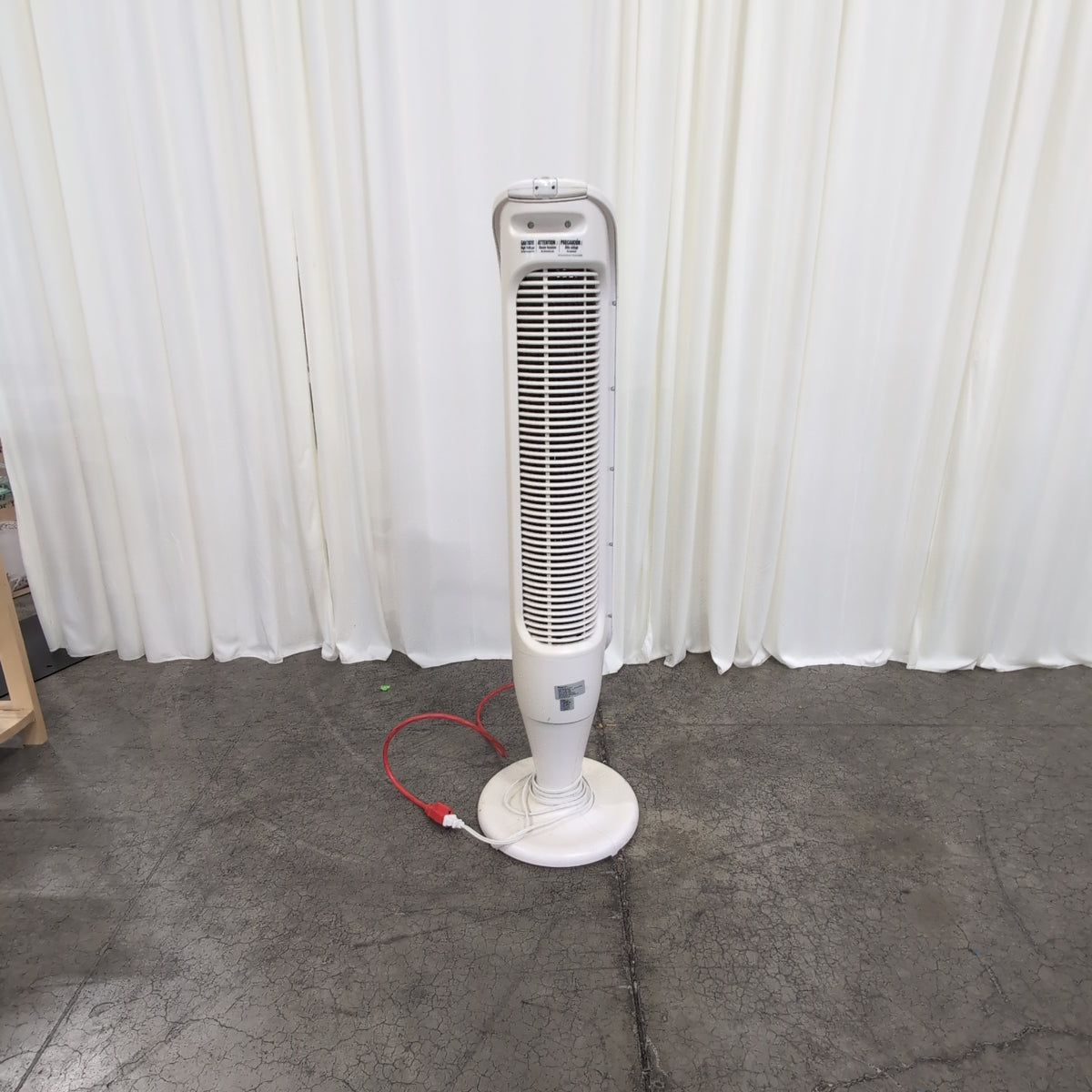 Enviracaire White Tower Fan with Digital Controls