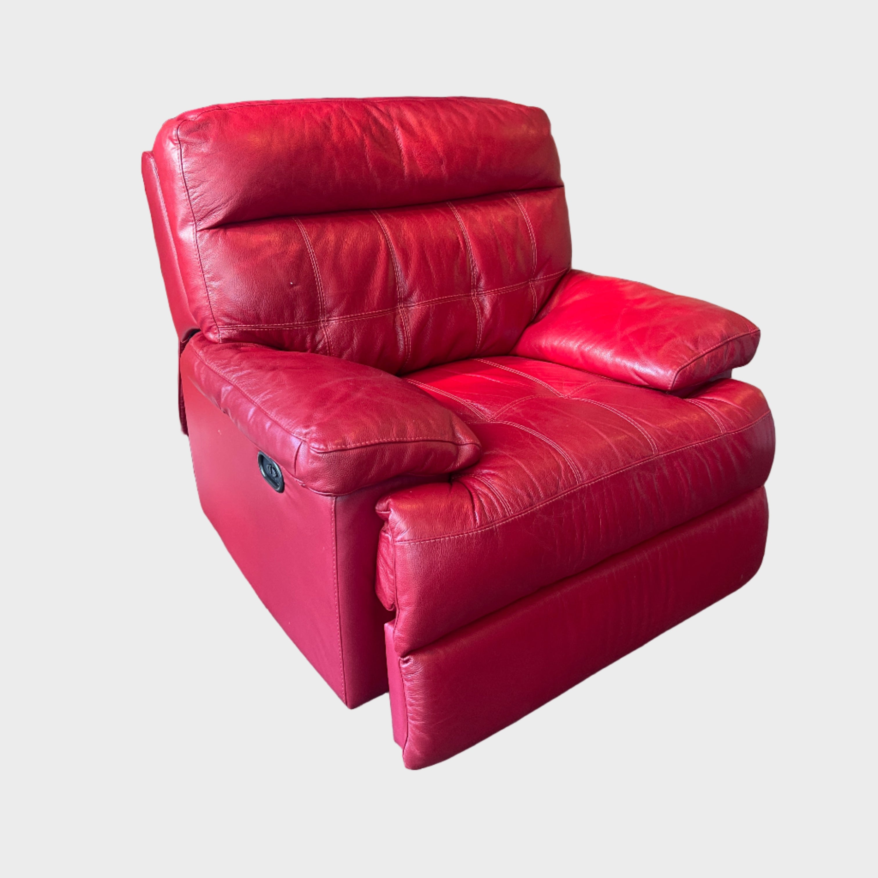 Red Leather Reclining Chair