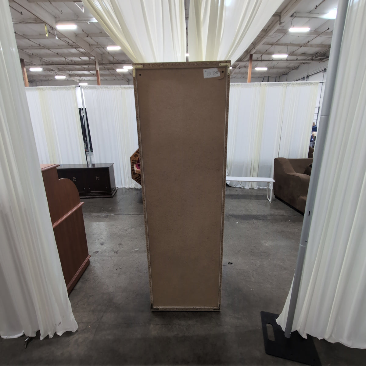 IKEA Modern White Wood Armoire with Two Drawers