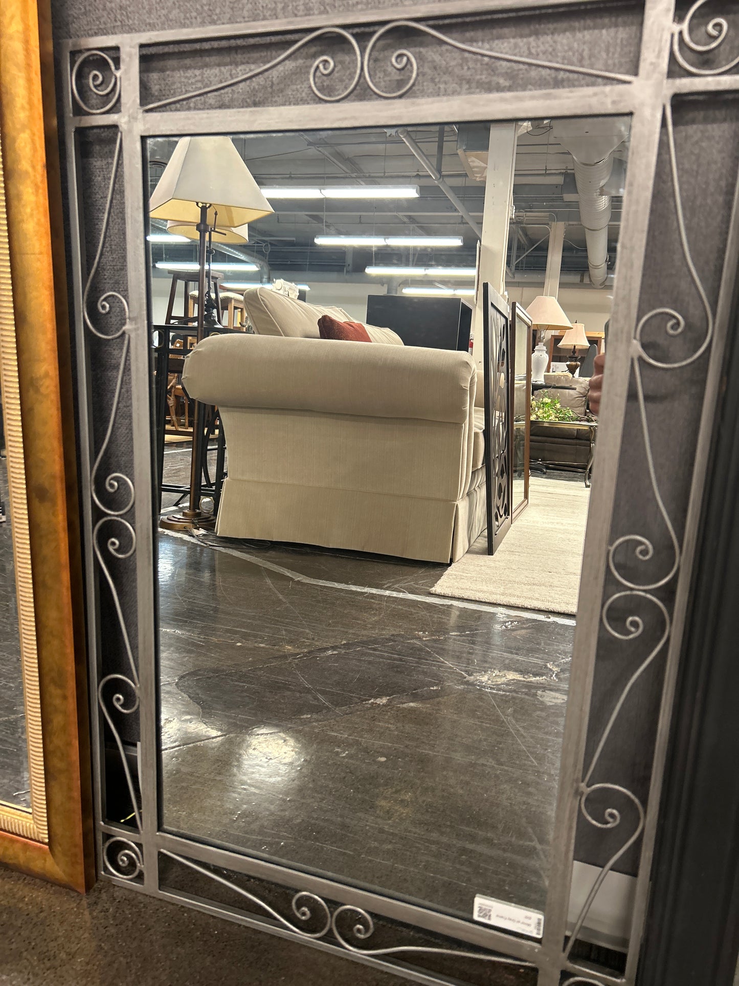 Mirror w/ Gray Frame