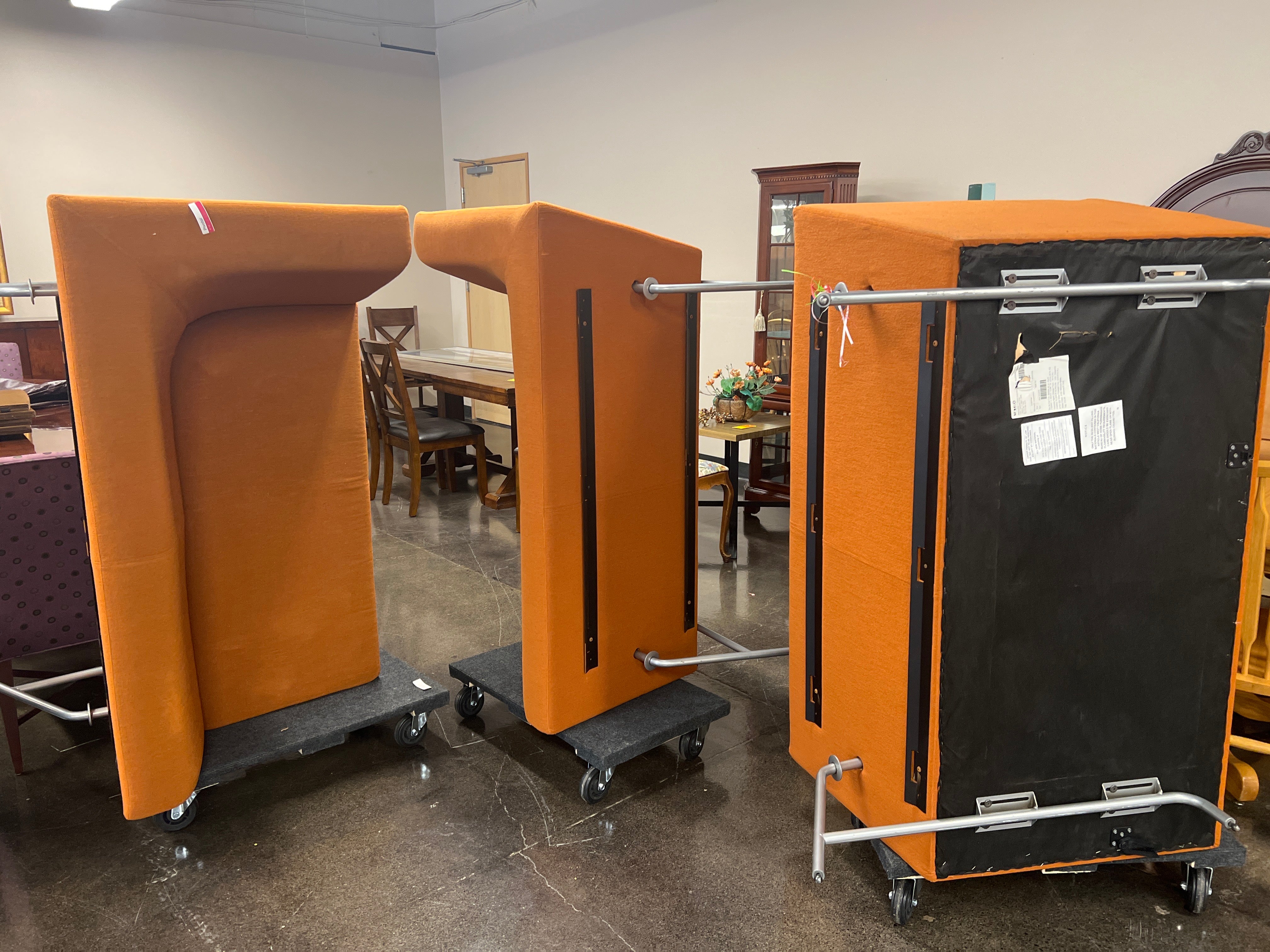 Orange sectional