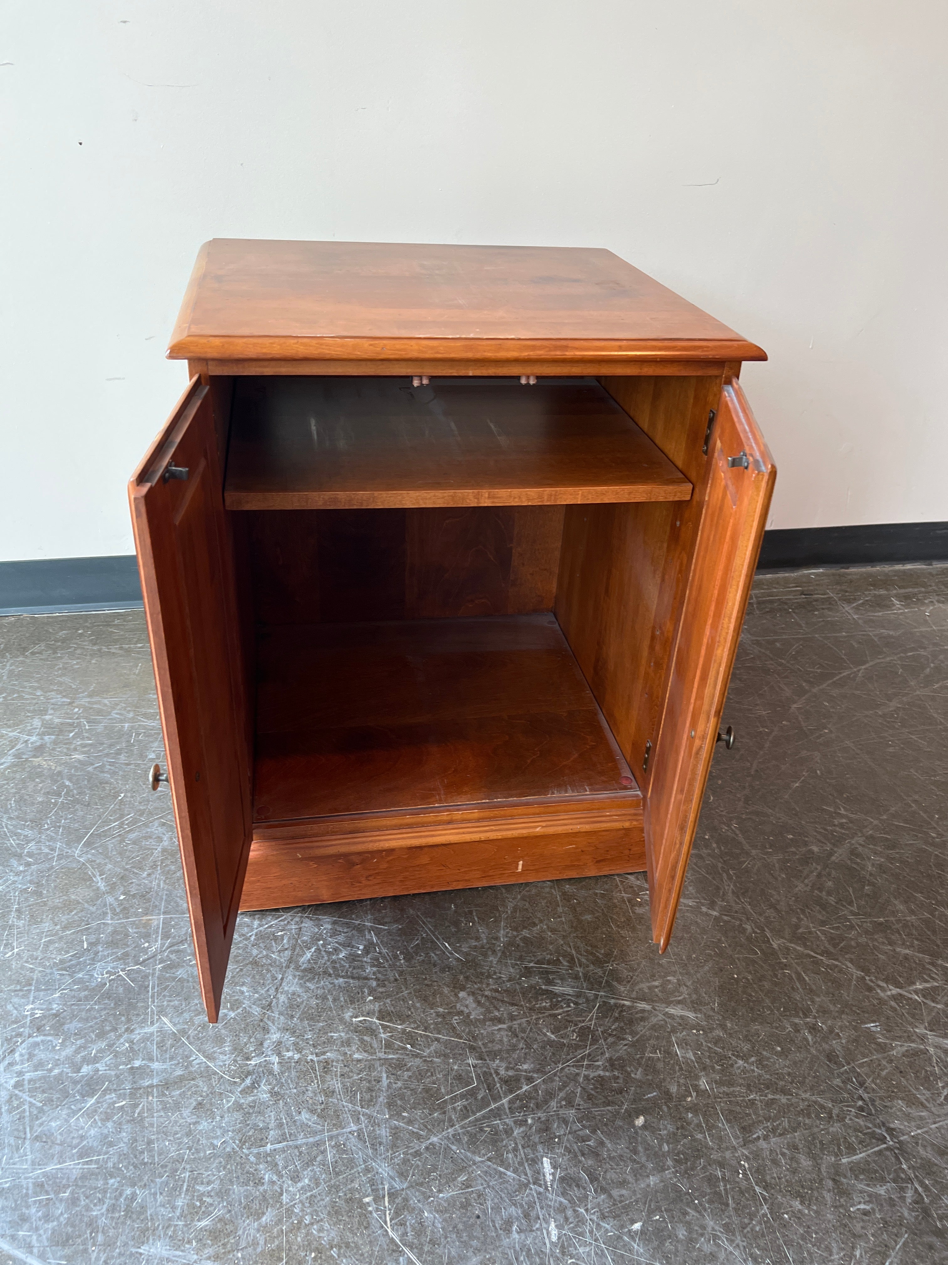 Ethan Allen Rich Brown Hardwood Office Cabinet